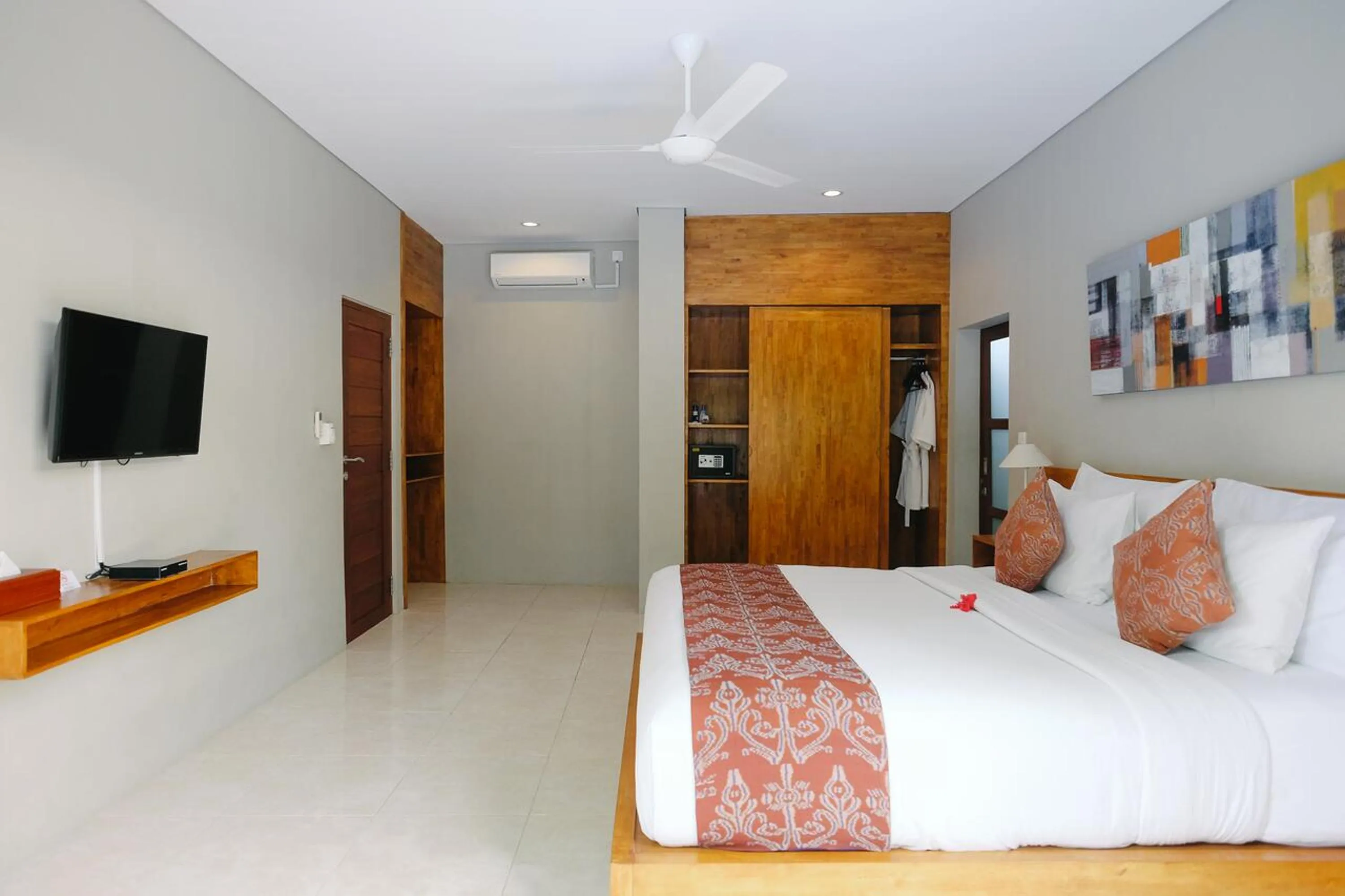 Bedroom, Bed in Sativa Villas Ubud with Private Pool