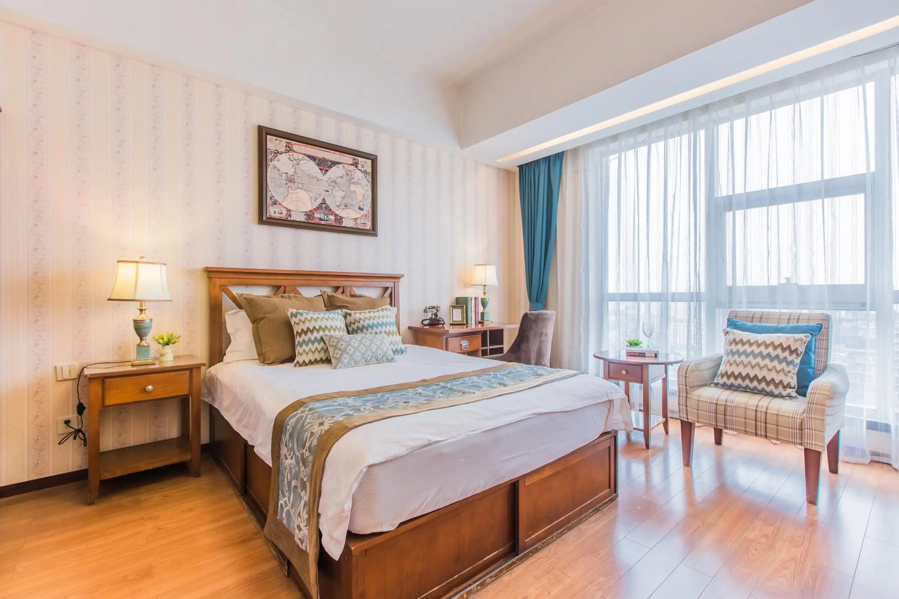 Bed in Westlake 7 Service Apartment