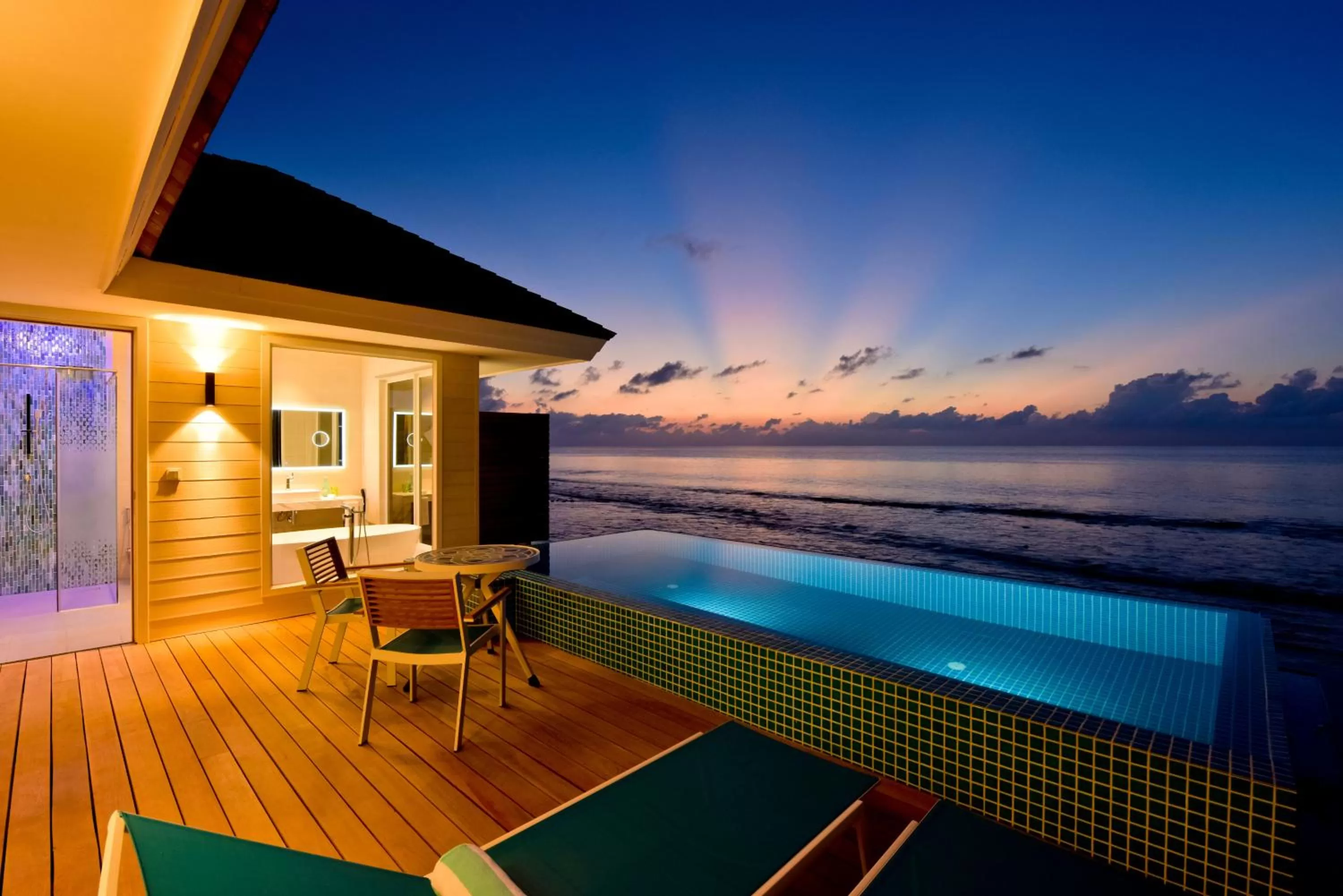 Pool view in Kandima Maldives - 50 Percent Off Return Domestic Flights for stays of 4 nights or more between 11th April 2026 to 31st October 2026