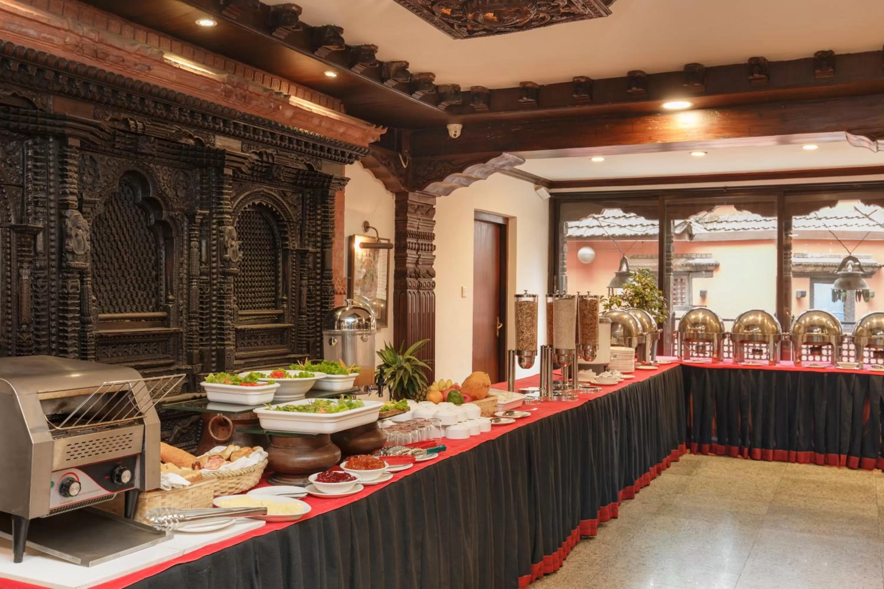 Buffet breakfast in Hotel Manaslu
