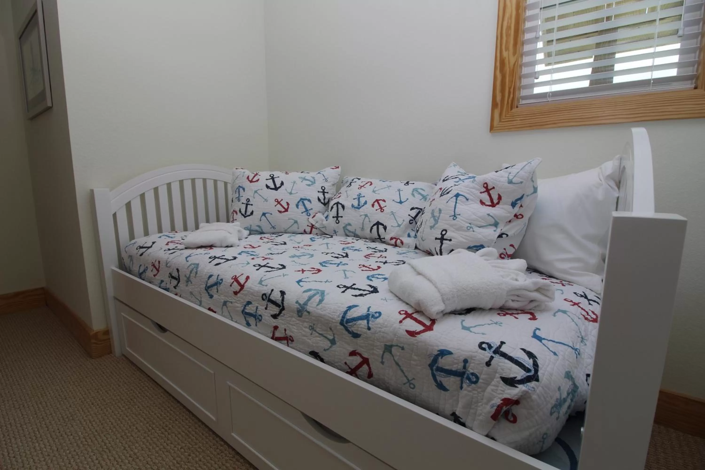 Bedroom, Bed in Whalebone Ocean Cottages by KEES Vacations