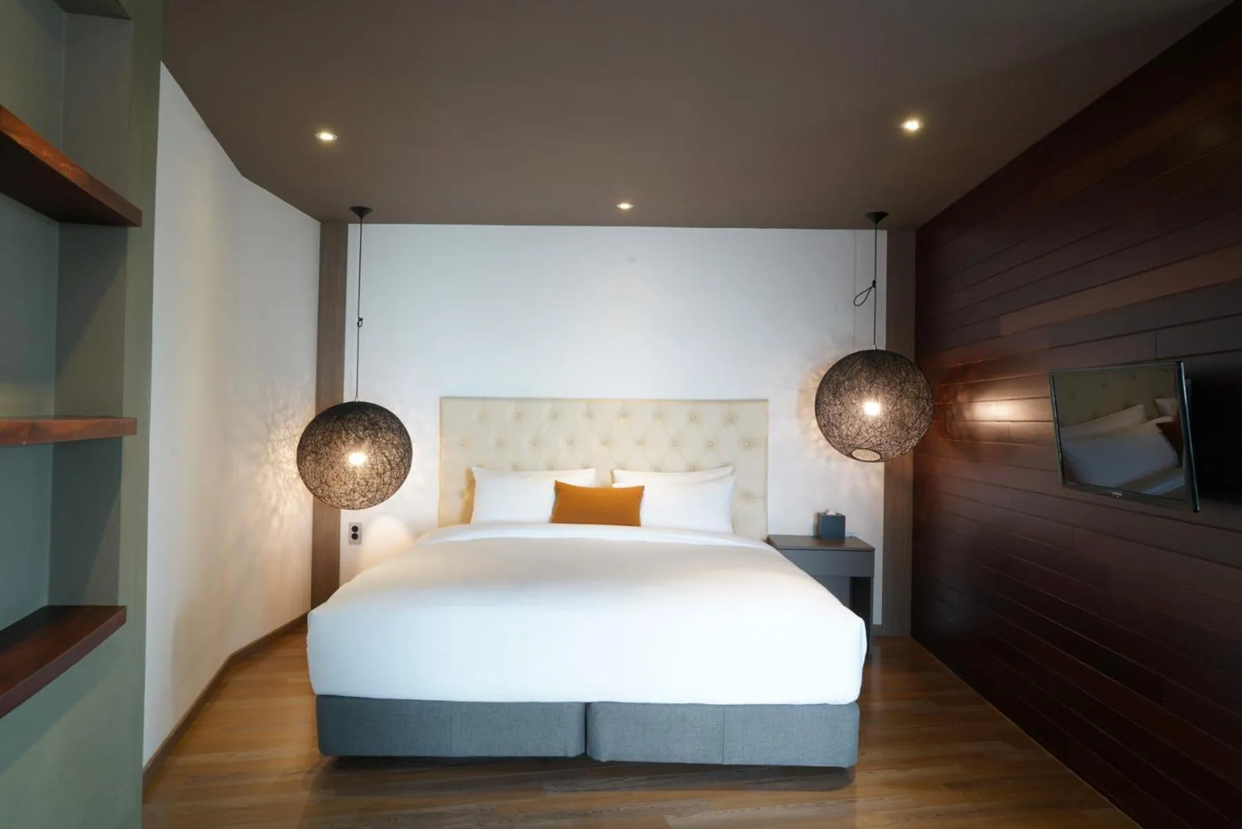 Bed in Jeju Hotel Scarboro