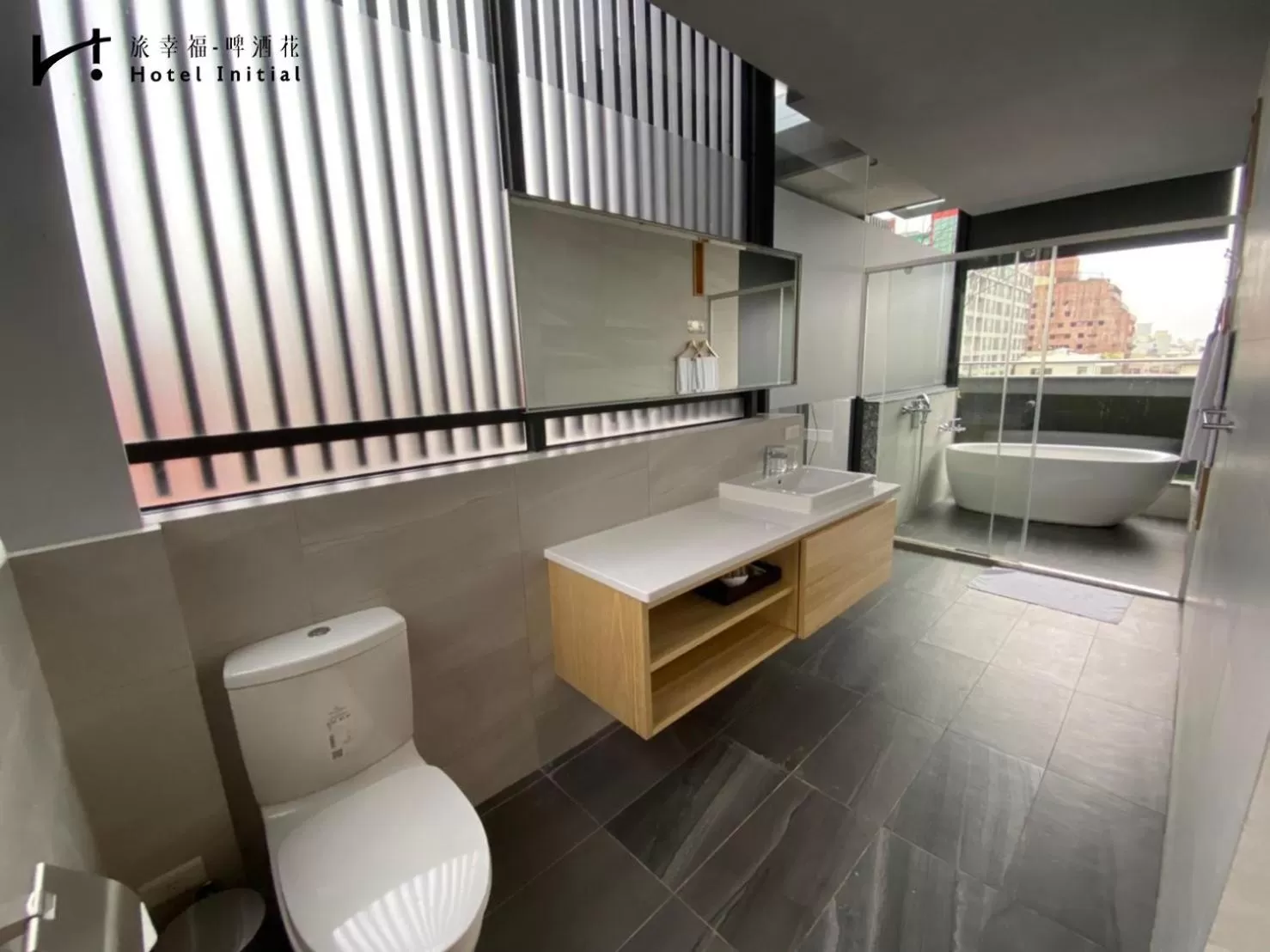 Bathroom in Hotel Initial-Beer