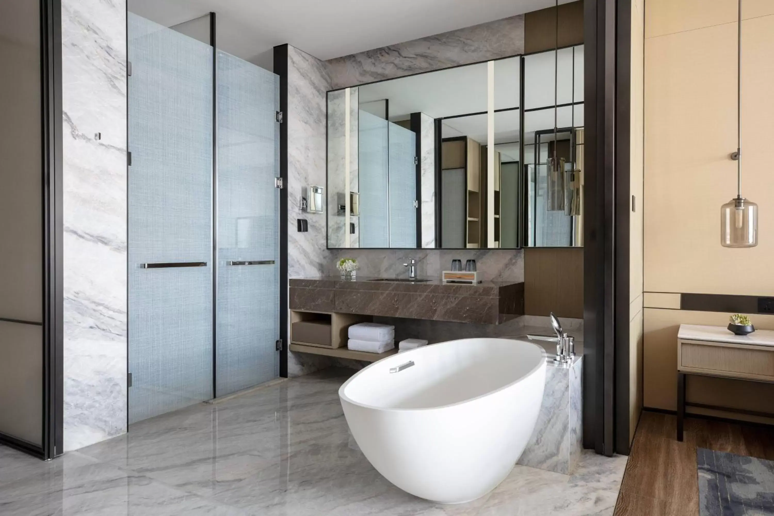 Executive, Executive lounge access, Guest room, 2 Double in Zhangjiagang Marriott Hotel Executive, Executive lounge access, Guest room, 2 Double in Zhangjiagang Marriott Hotel