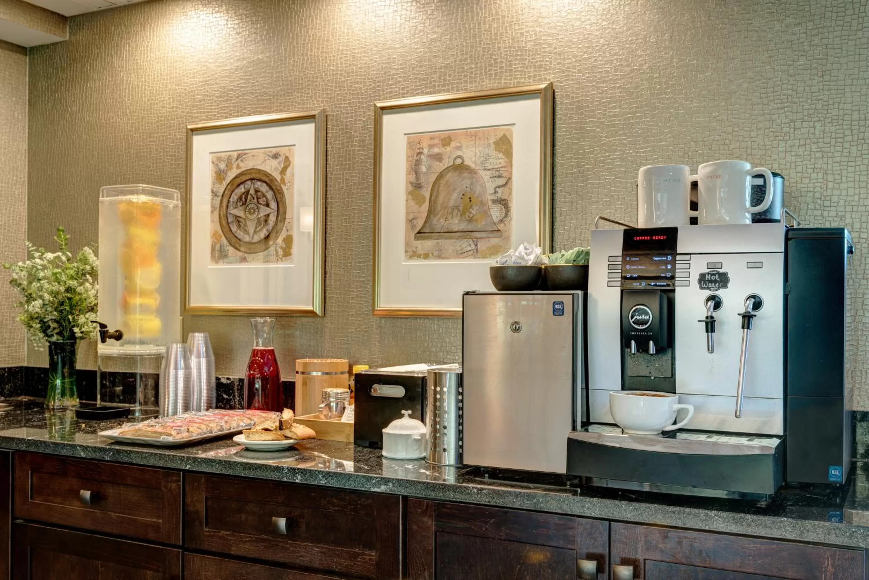 Continental breakfast in Garrison Hotel & Suites Dover-Portsmouth, an Ascend Collection Hotel