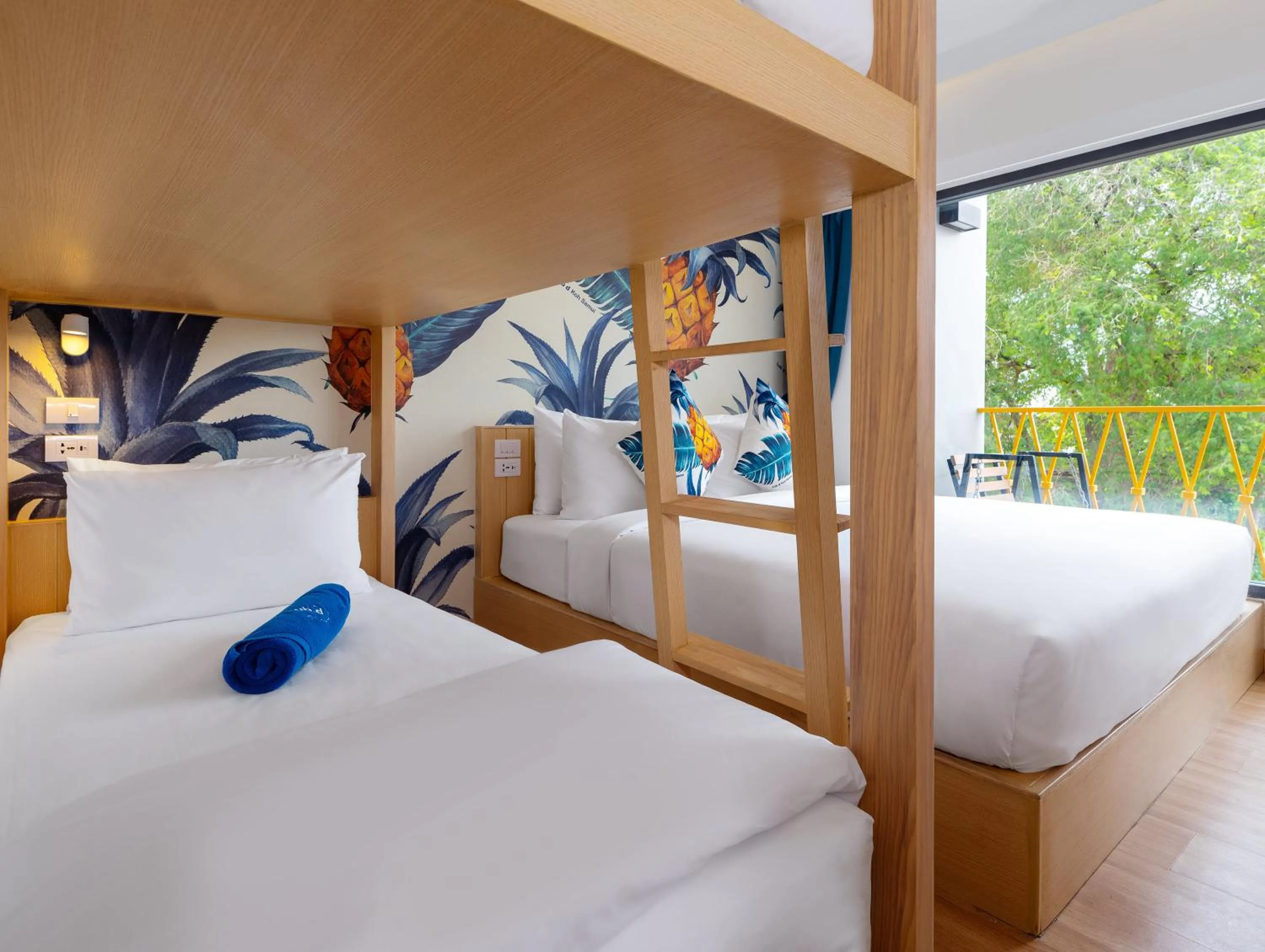 Bed in Lub d Koh Samui Chaweng Beach - Beachfront & Vibrant Social Vibe