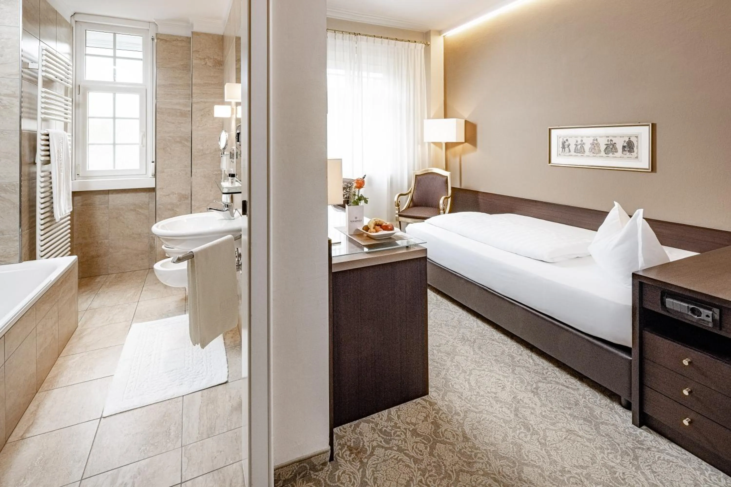 Photo of the whole room, Bed in Classic Hotel Meranerhof