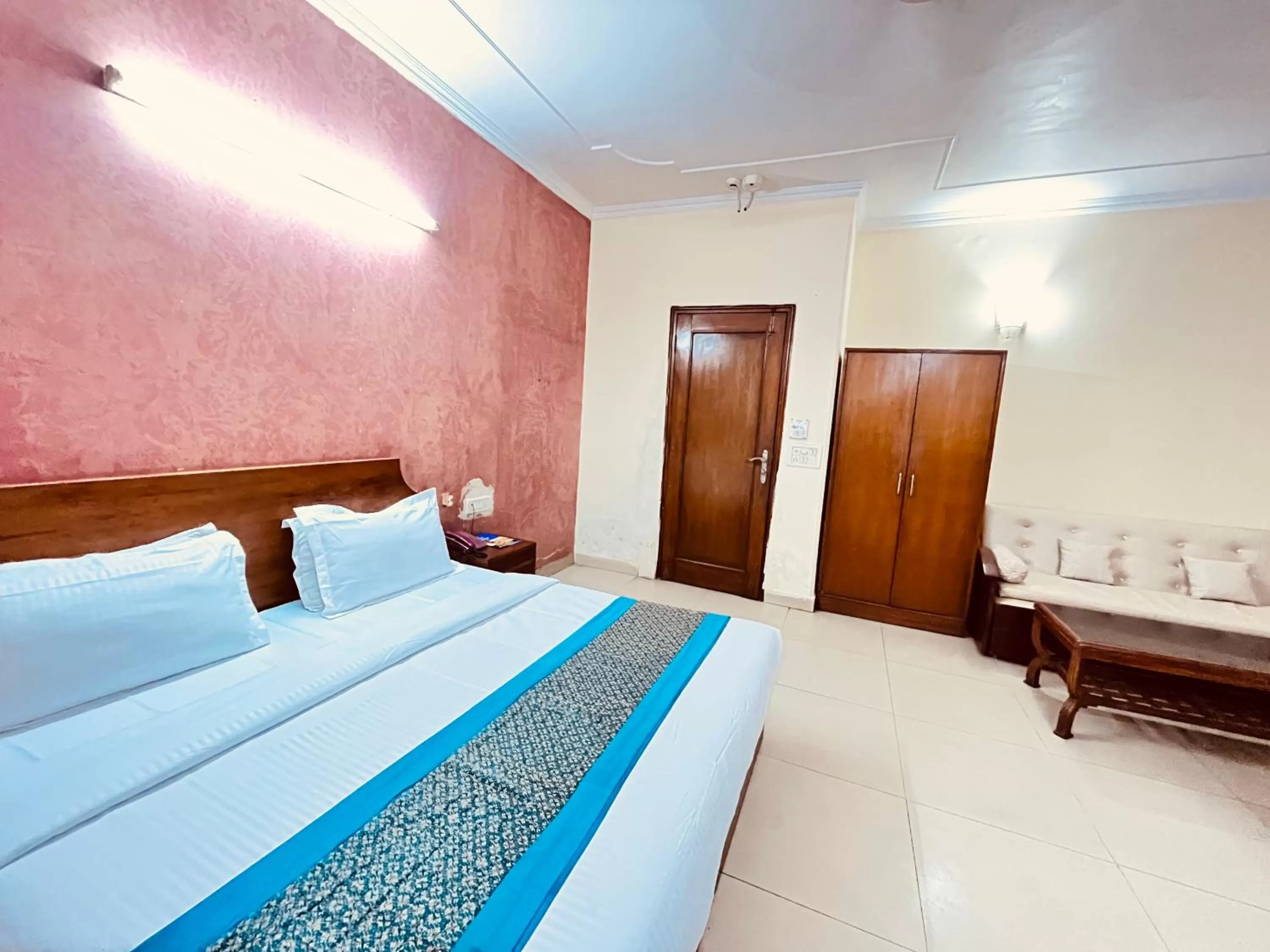 Bed in Ashoka Hotel Karol Bagh Delhi