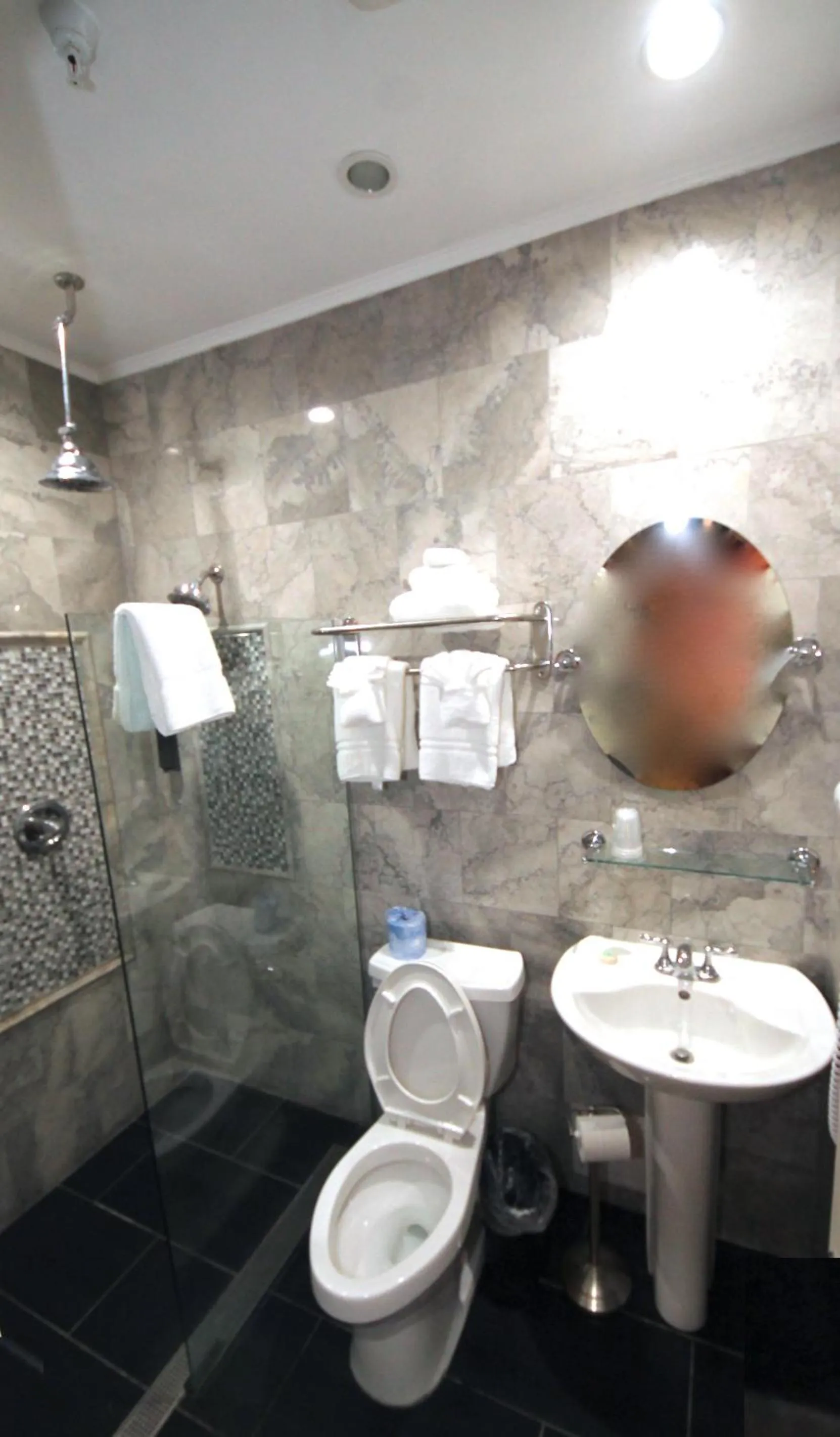 Shower in Hyde Park Hotel