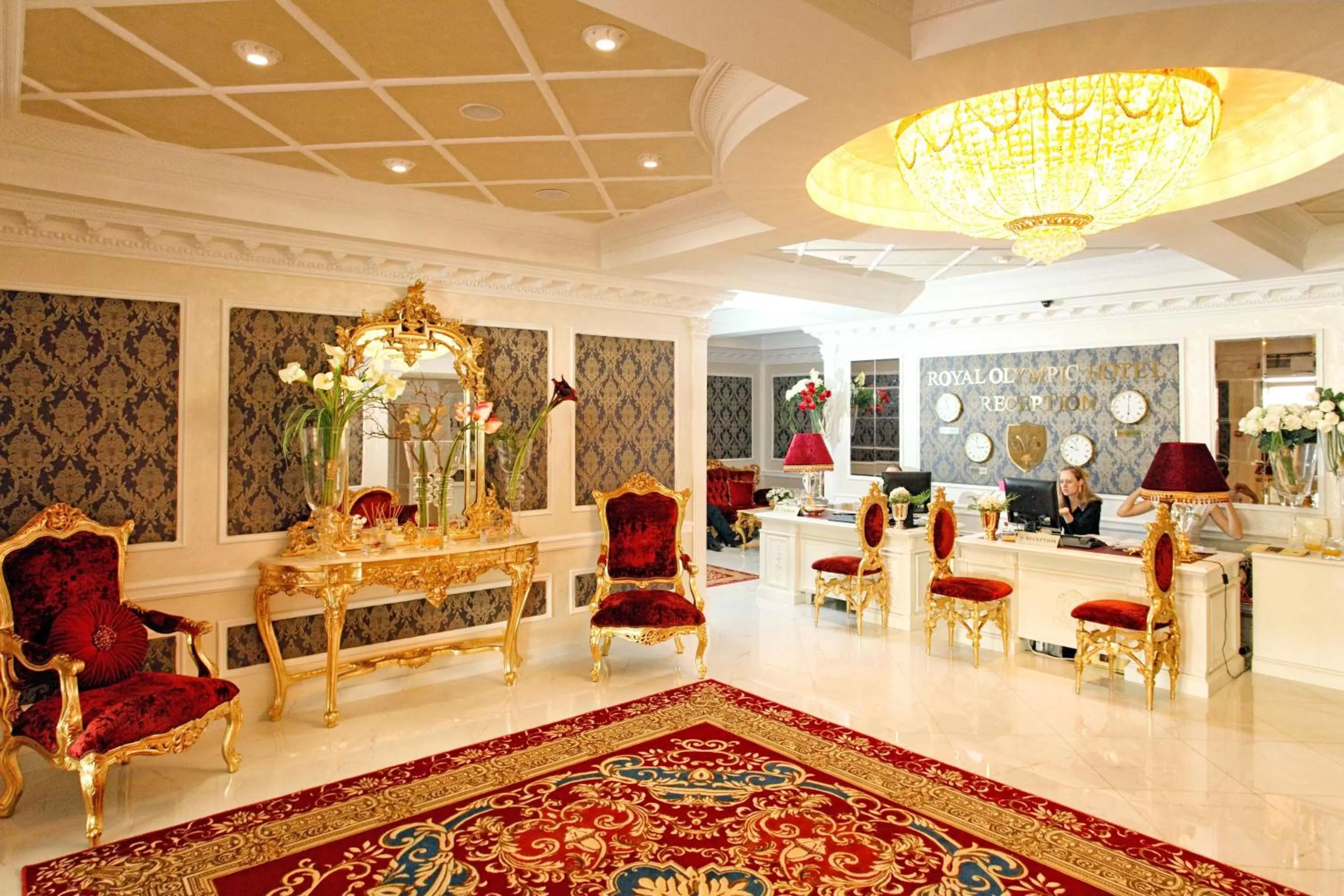 Lobby or reception in Royal Olympic Hotel