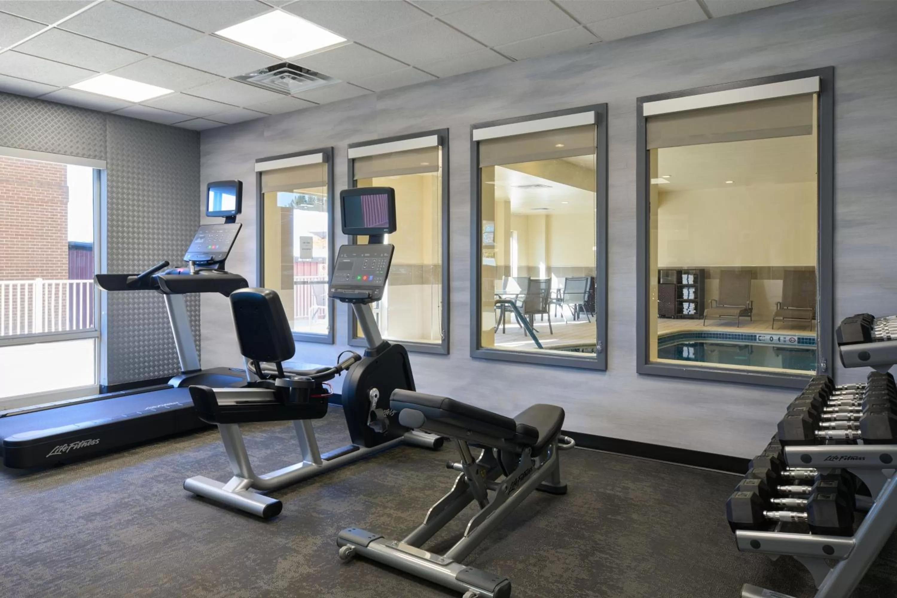 Fitness centre/facilities in Fairfield Inn and Suites by Marriott Winchester