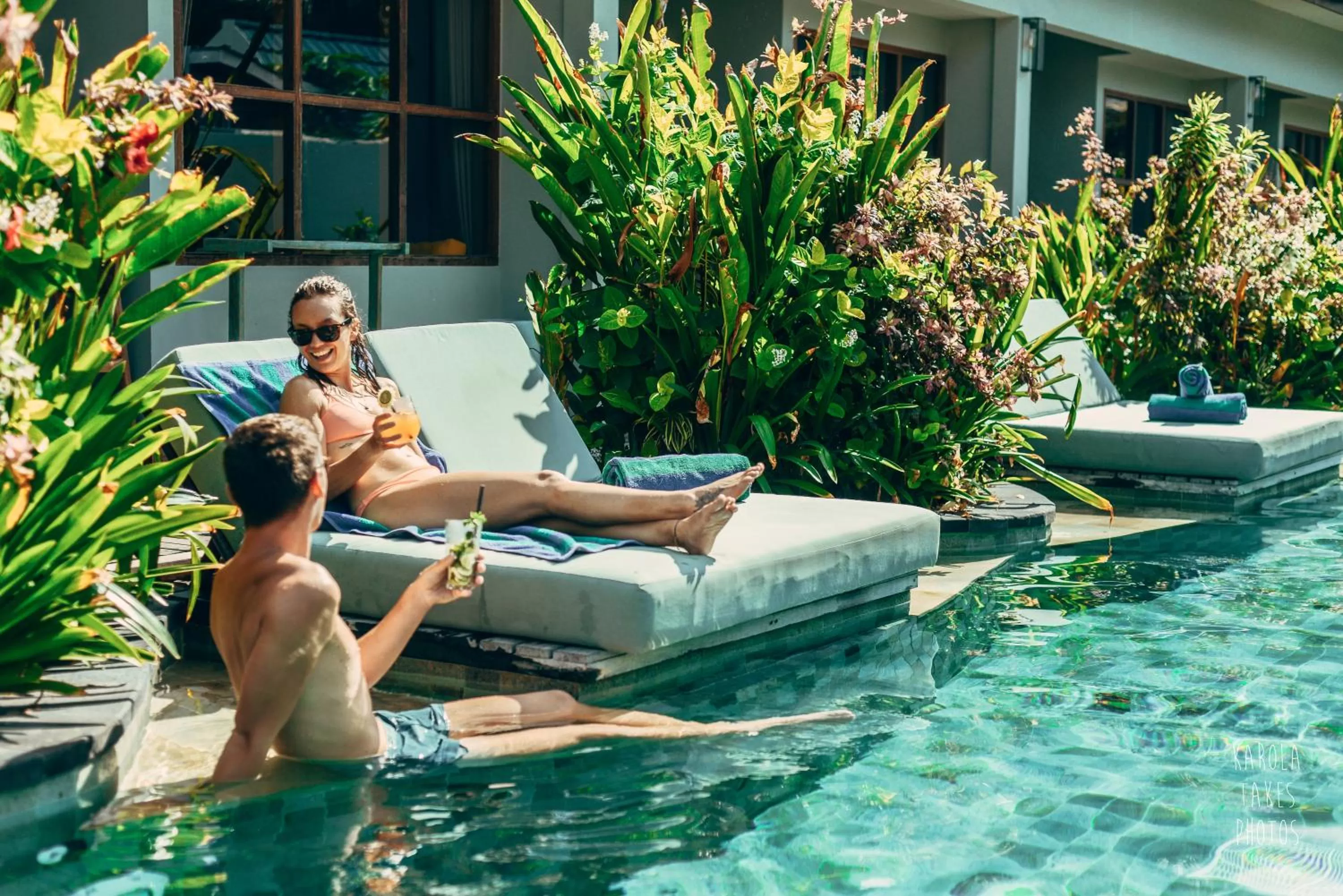 Swimming pool in Trawangan Dive Resort