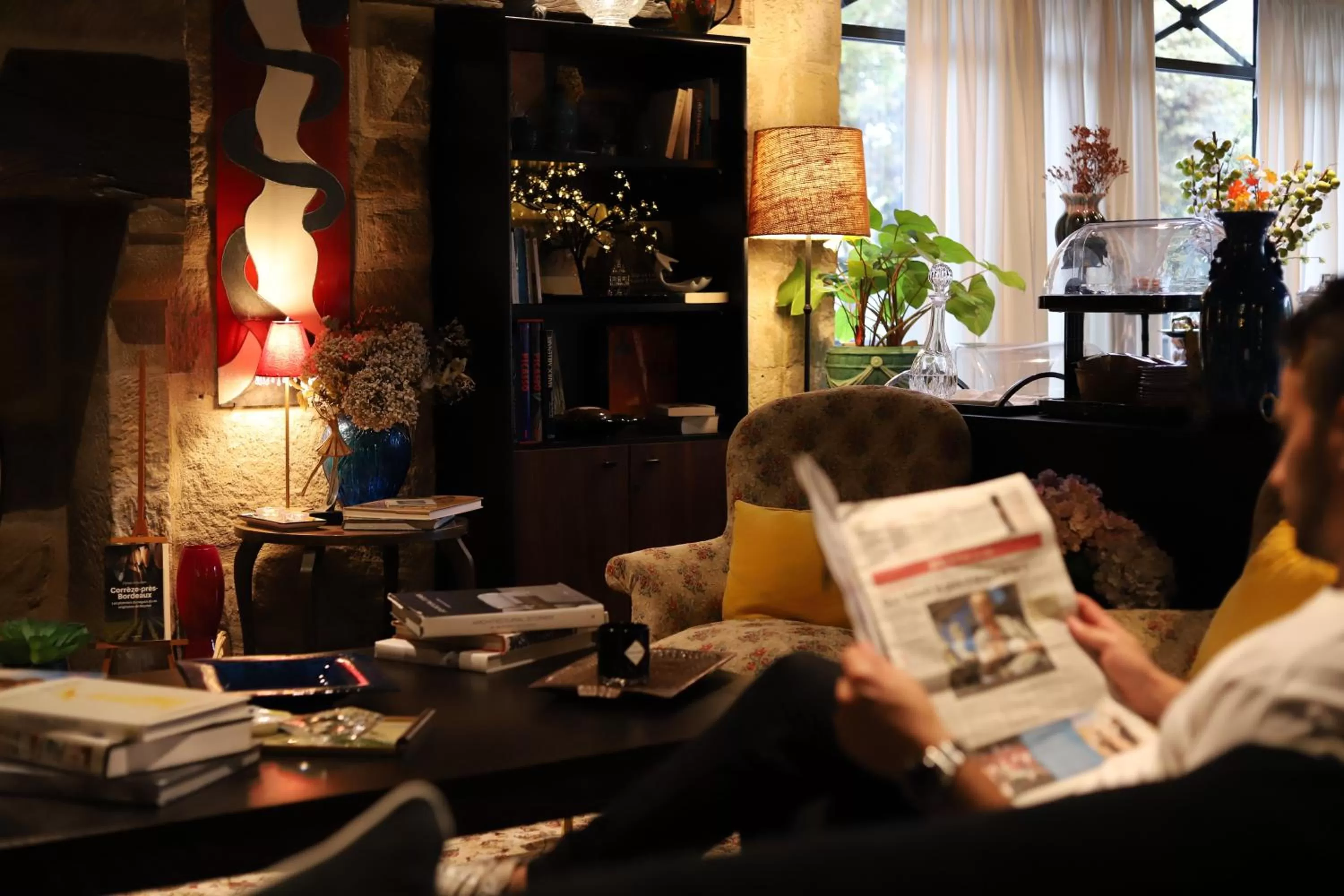 Living room in Hôtel & SPA Le Chêne Vert