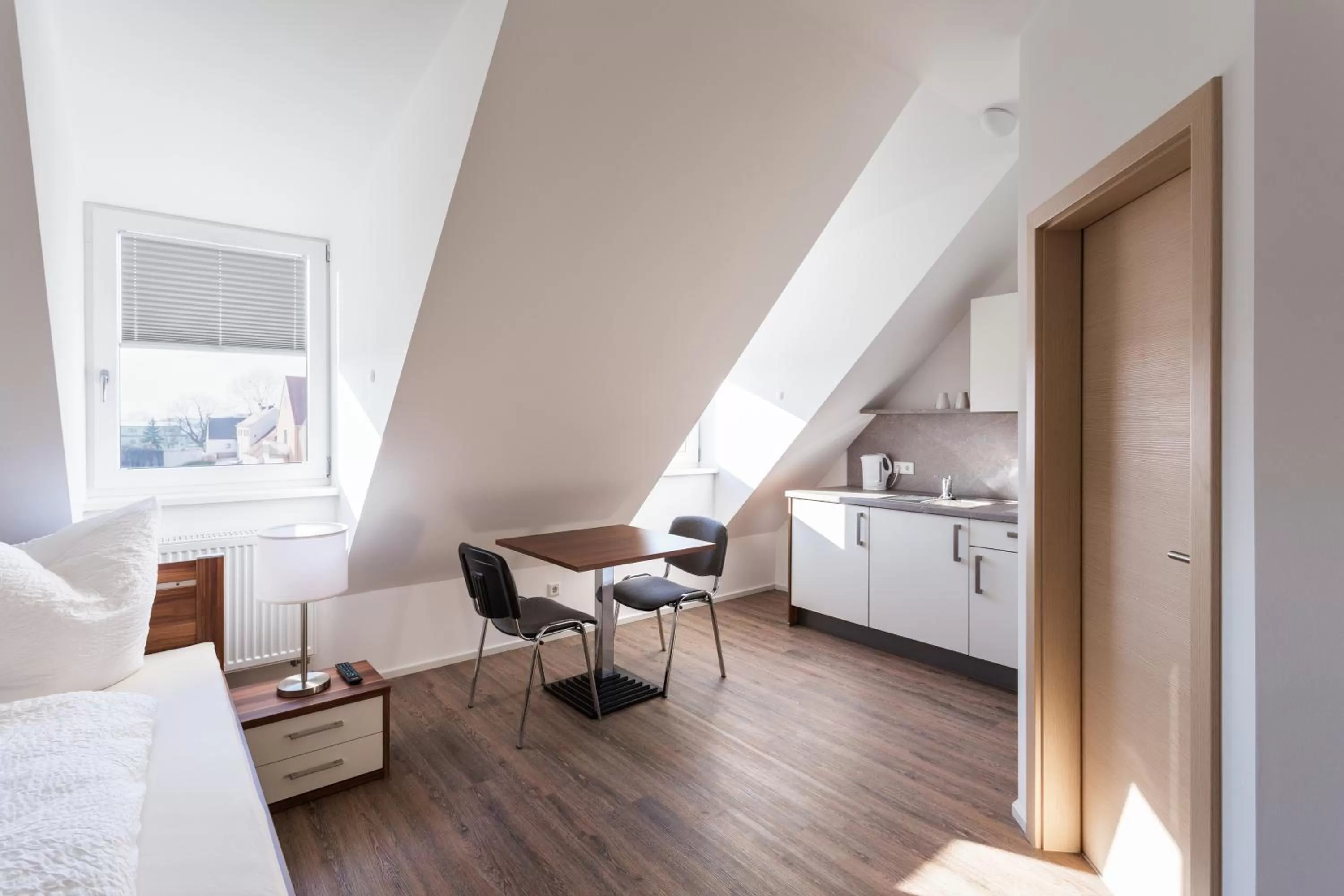 Coffee/tea facilities in greenpartment Boardinghouse Neustadt