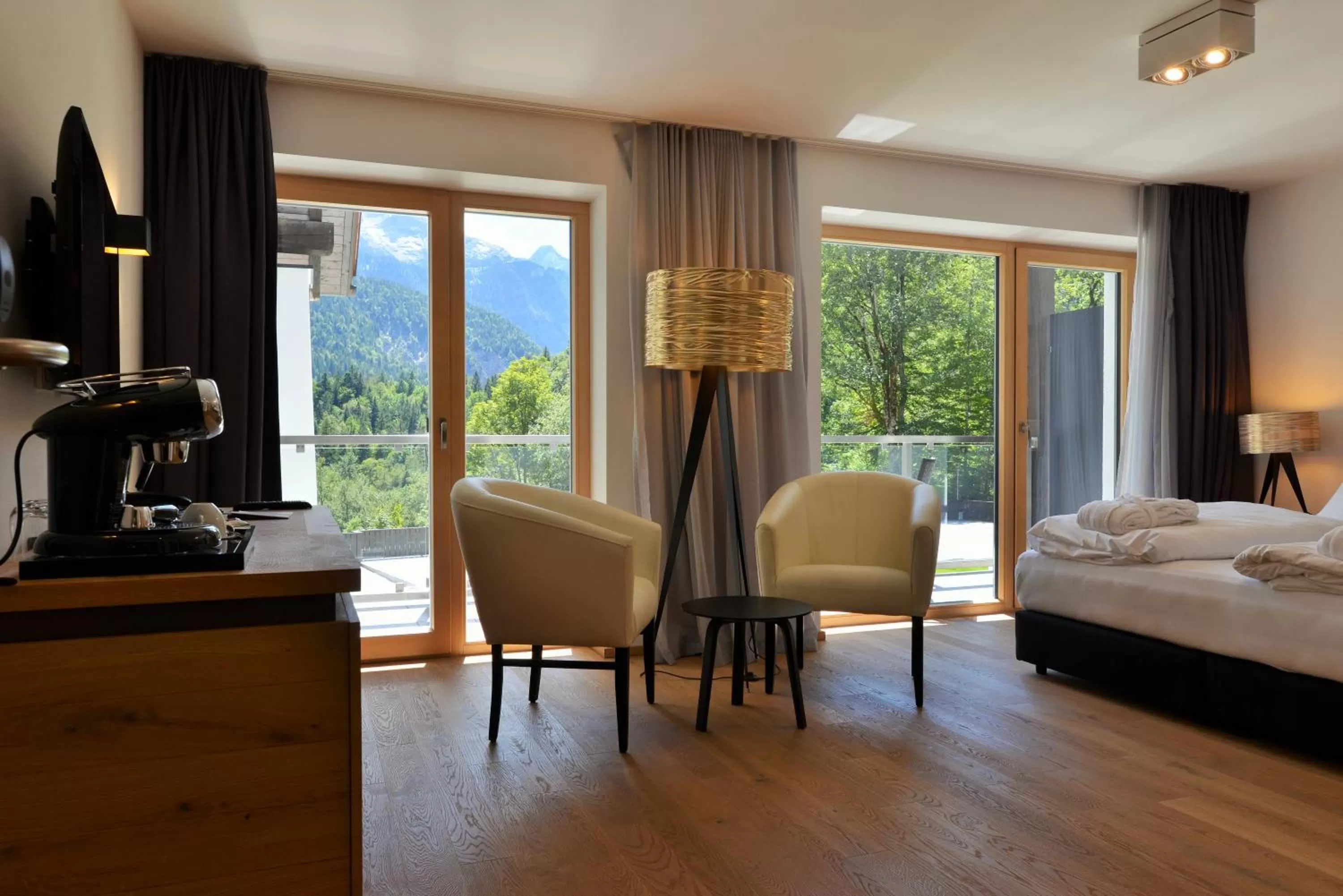 Room with Panoramic View and Balcony - single occupancy in Das Graseck - mountain hideaway & health care