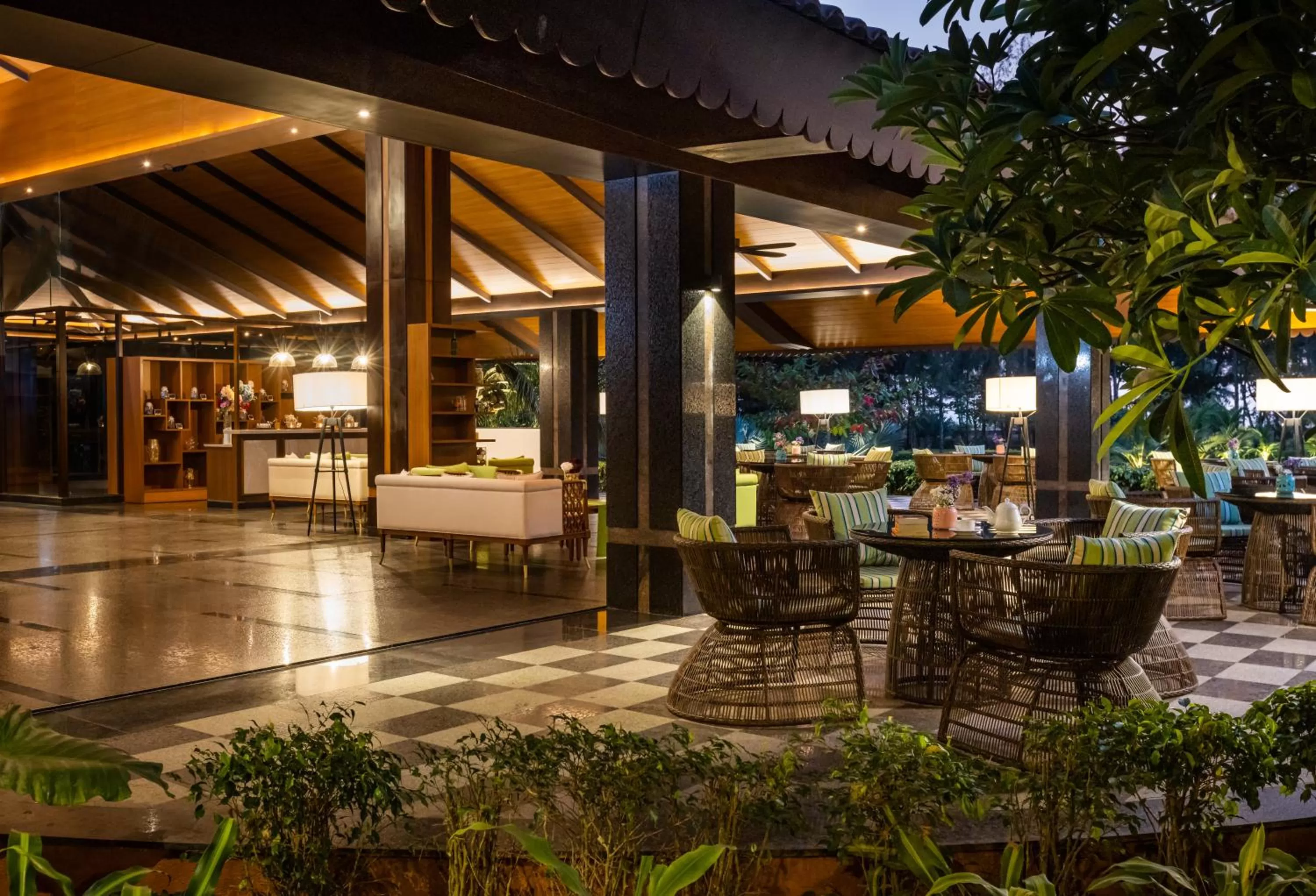 Seating area in Gamyam Beach Resort