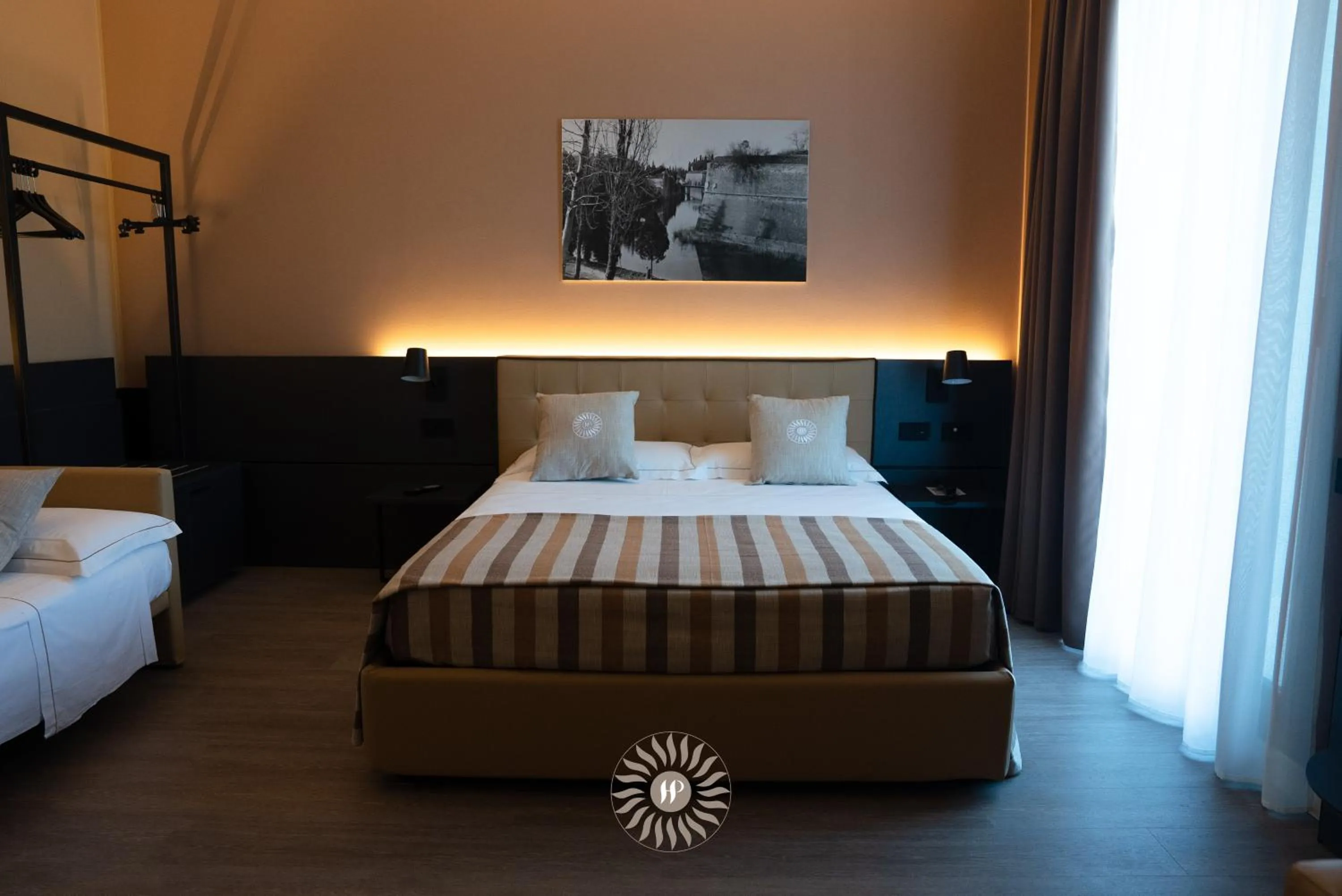 Bed in Hotel Puccini
