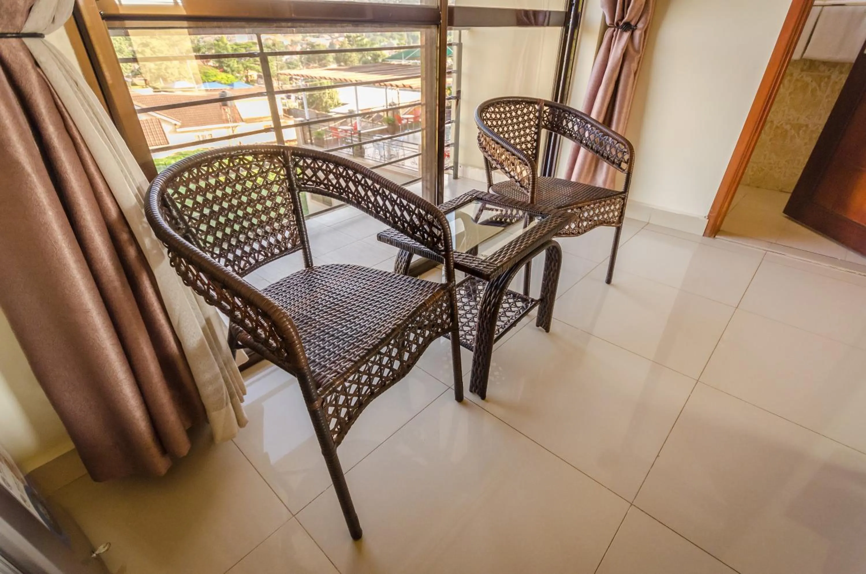 Seating area in Marie's Royale Hotel