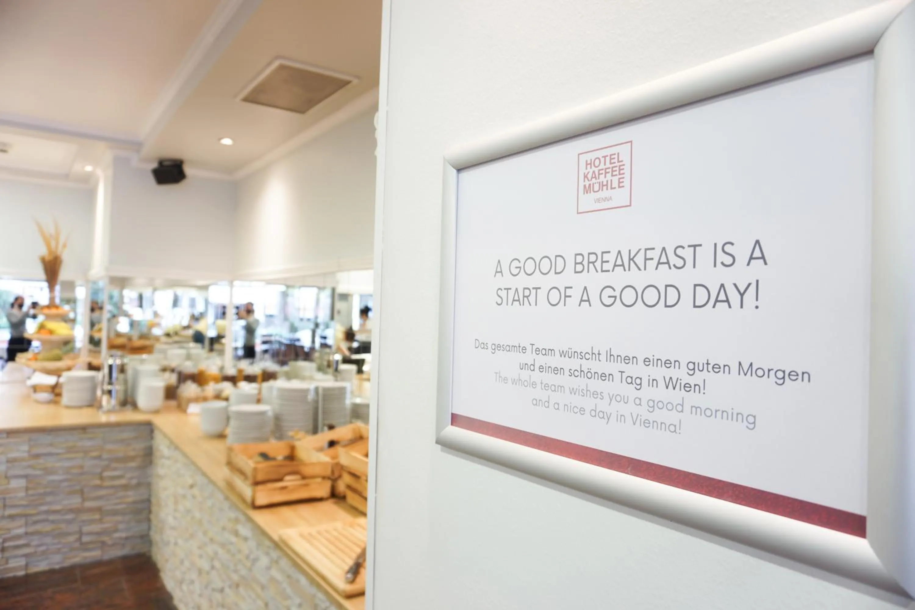 Logo/Certificate/Sign in Hotel Kaffeemühle