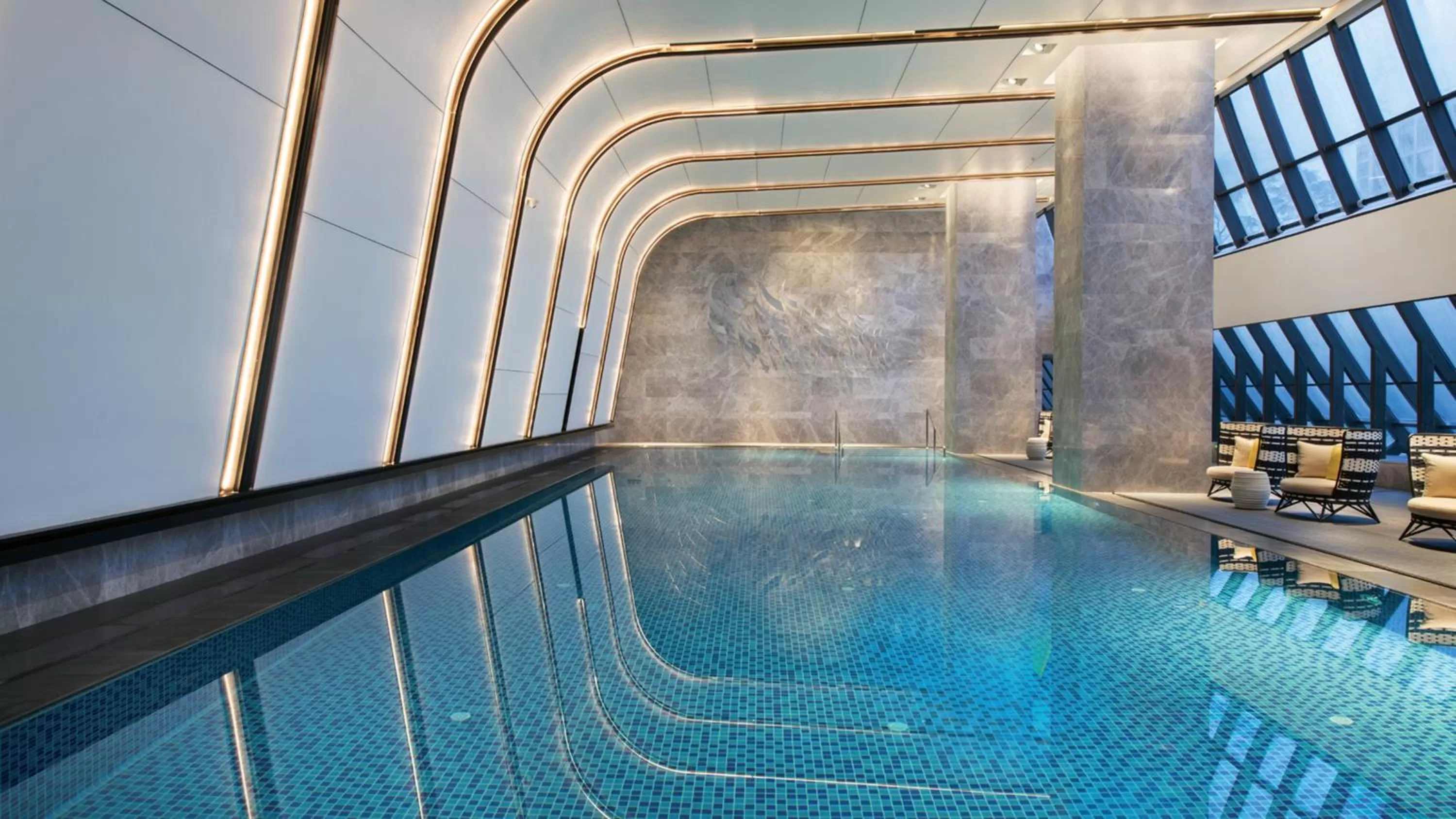 Swimming pool in Crowne Plaza Quanzhou Riverview by IHG