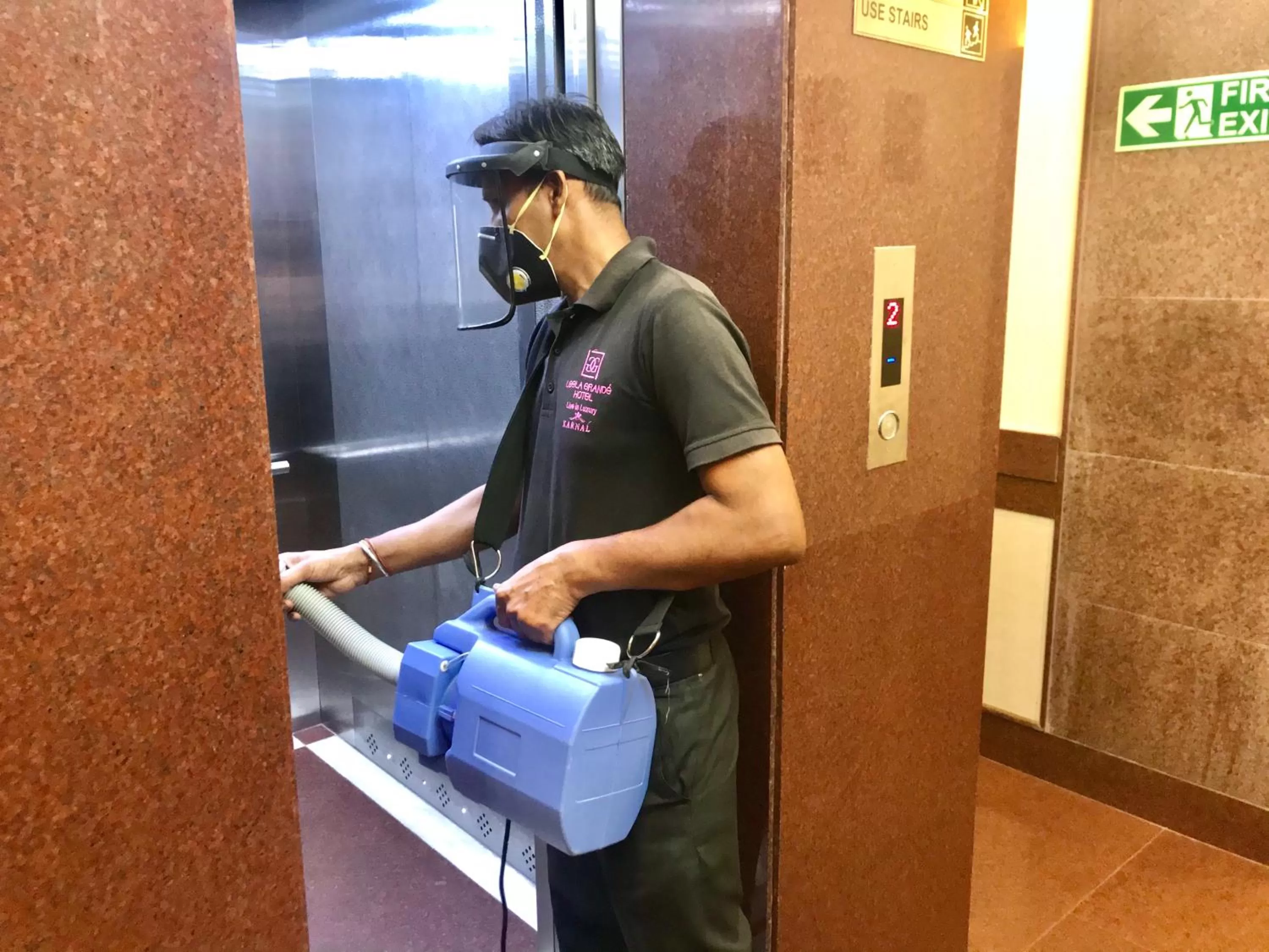 Staff in Hotel Leela Grande