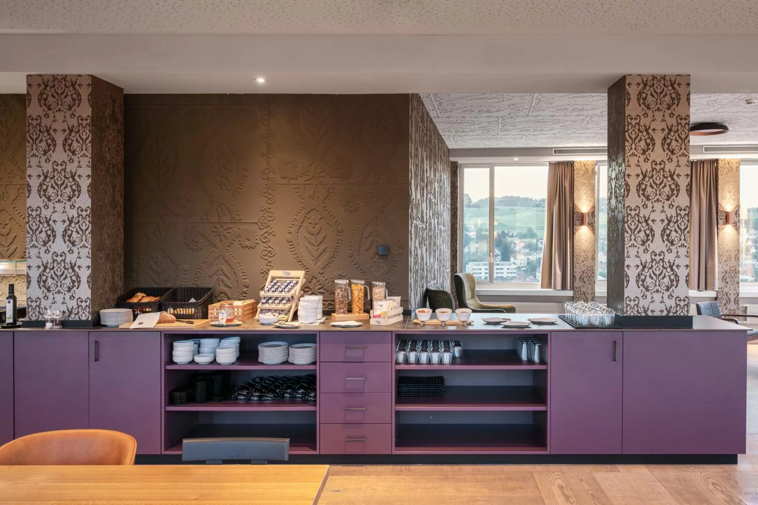 Buffet breakfast in b-smart hotel Menziken