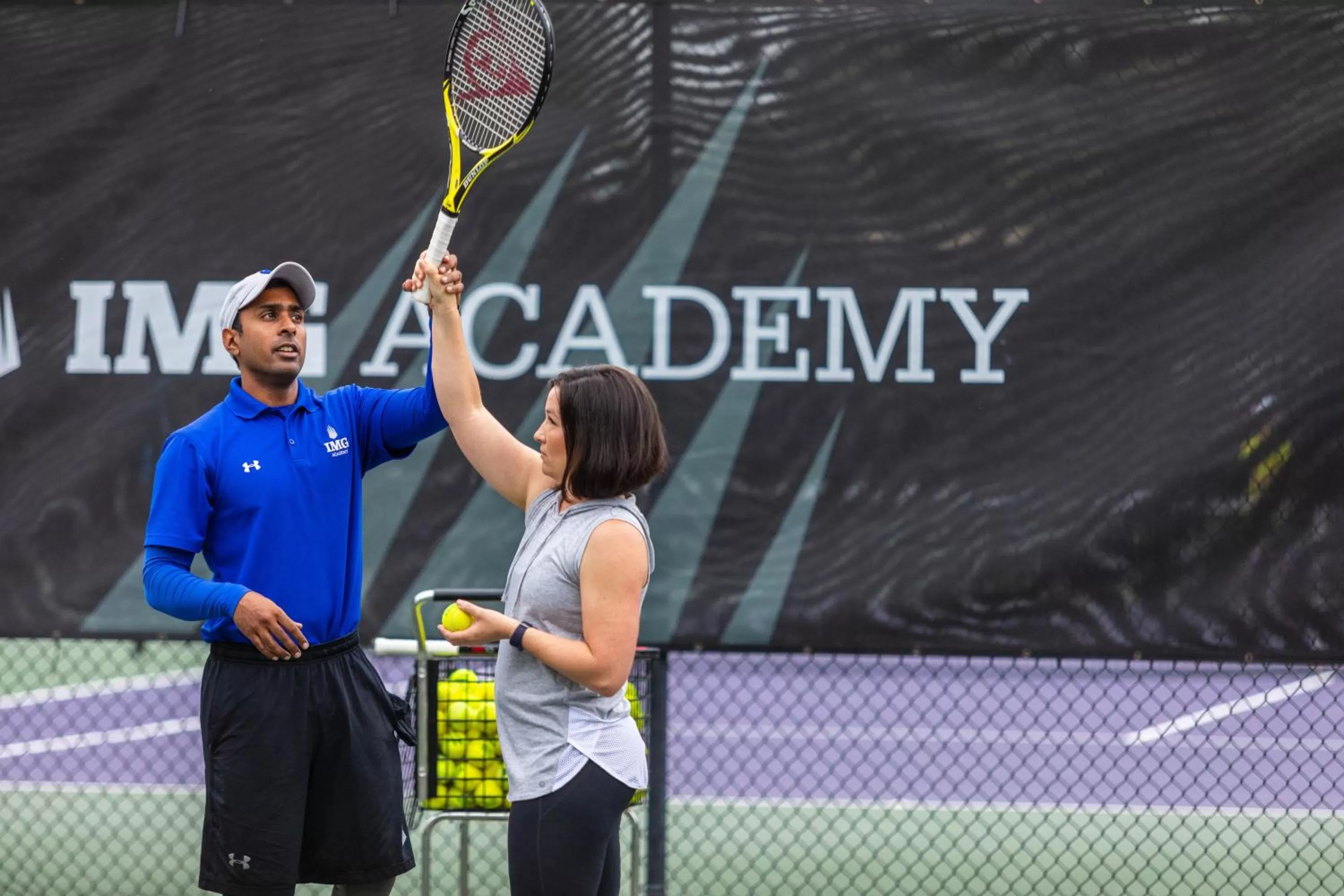 Tennis court in Legacy Hotel at IMG Academy