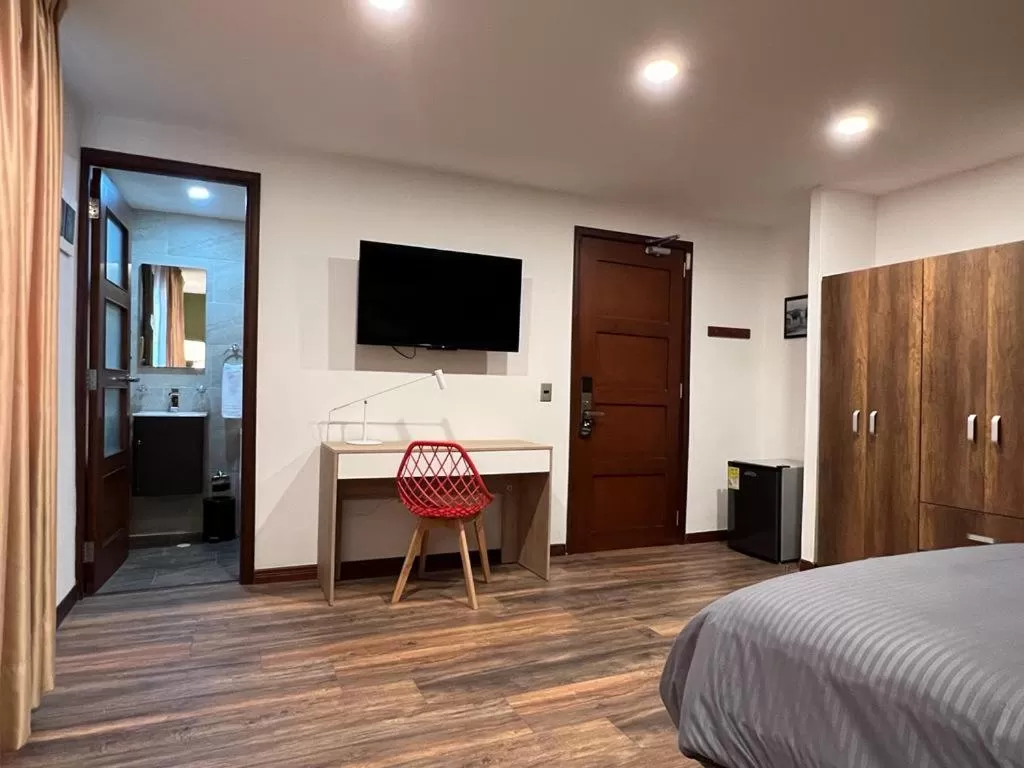Bathroom, Bed in Hotel Boutique Quinta Camacho
