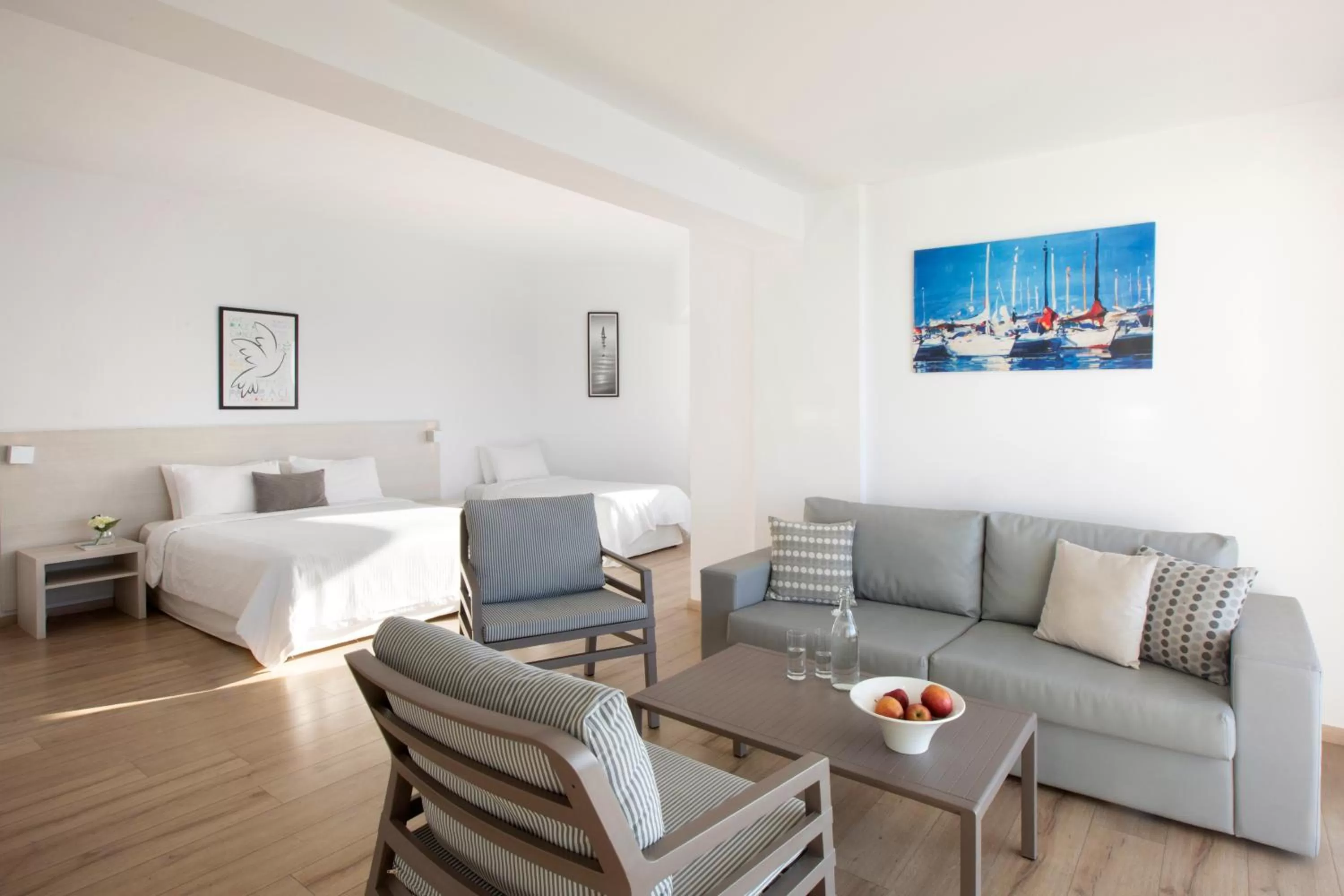 Bed in Harmony Bay Hotel