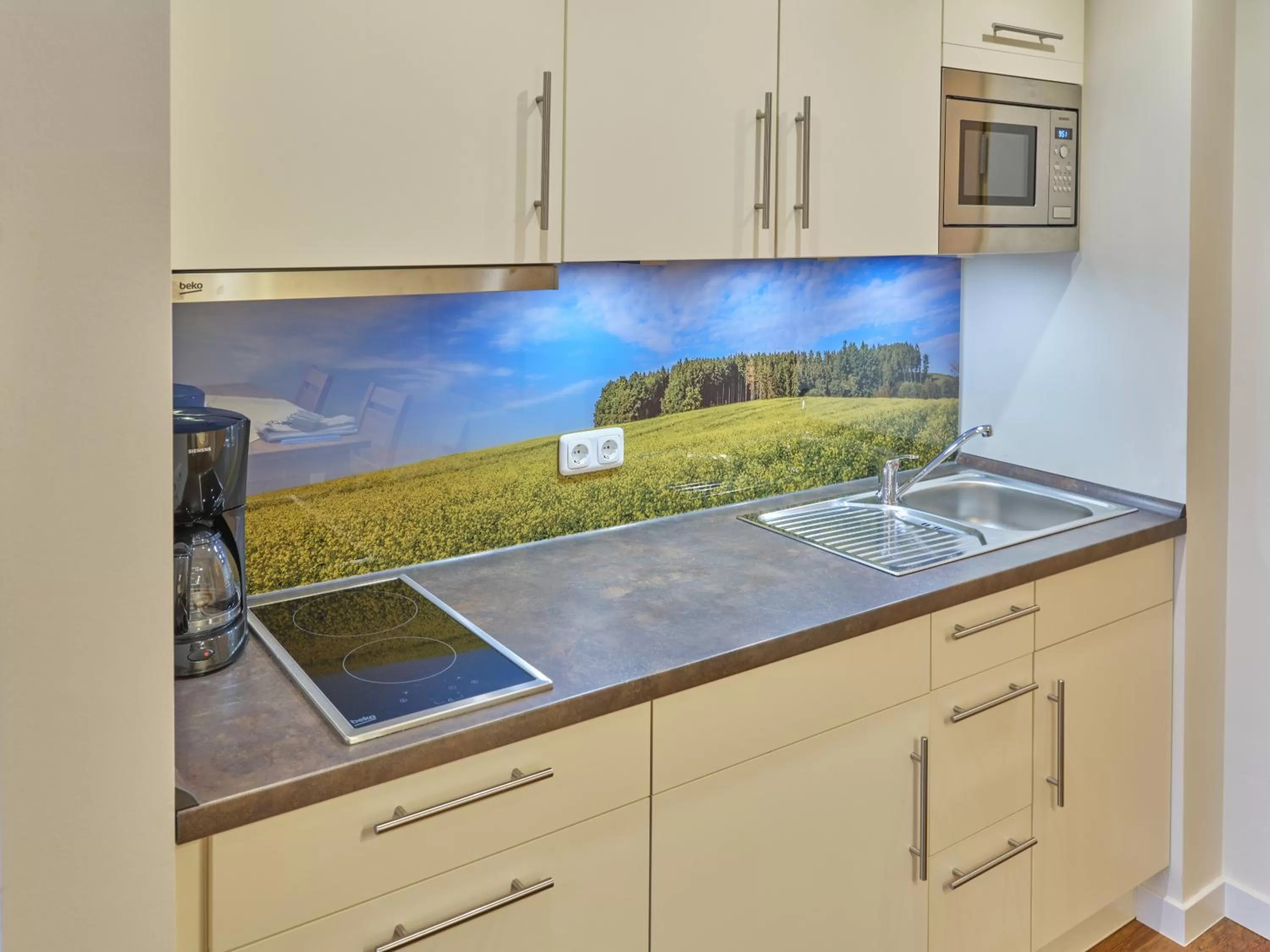 Kitchen or kitchenette, Kitchen/Kitchenette in Appartement-Haus Blumenhof