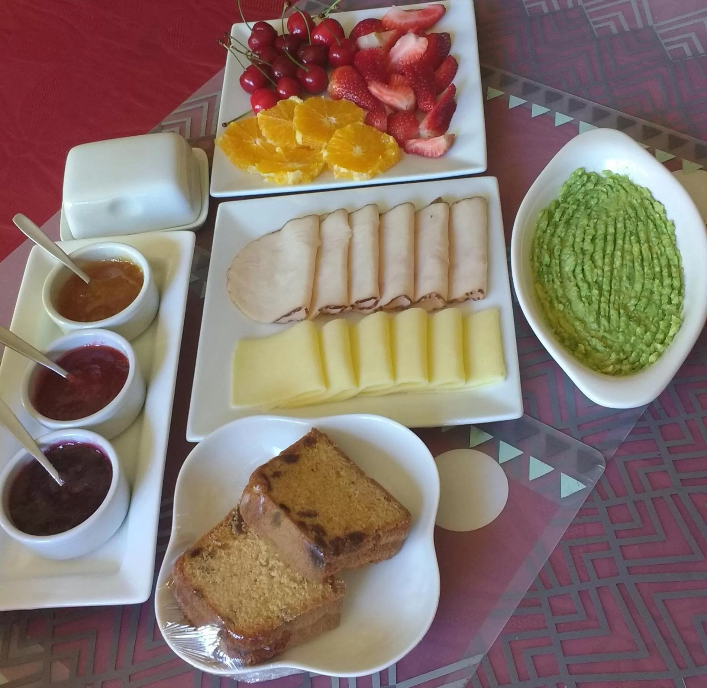 Continental breakfast in Casa Roble Añejo Bed & Breakfast