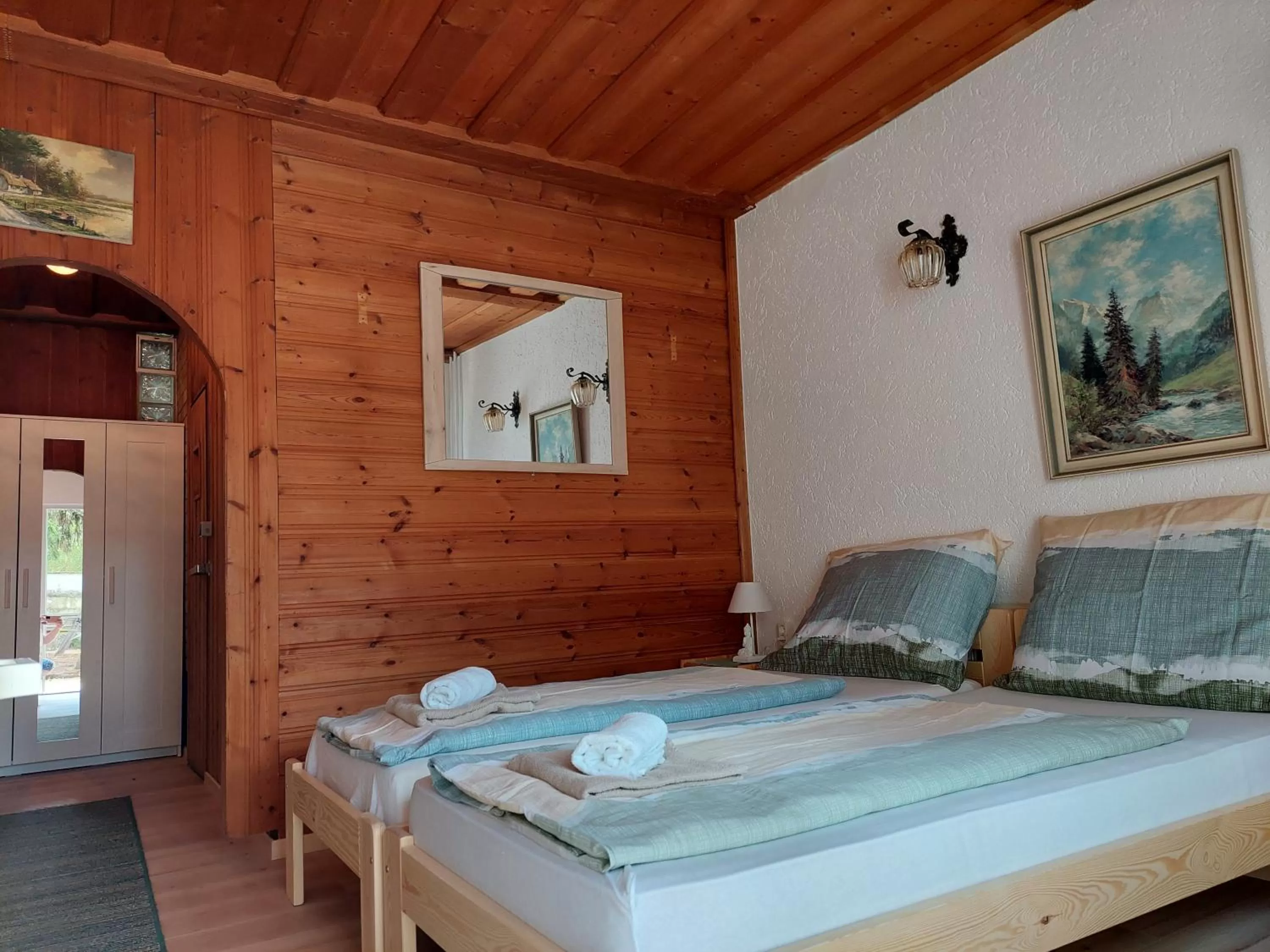 Bed in Pension Welserhof