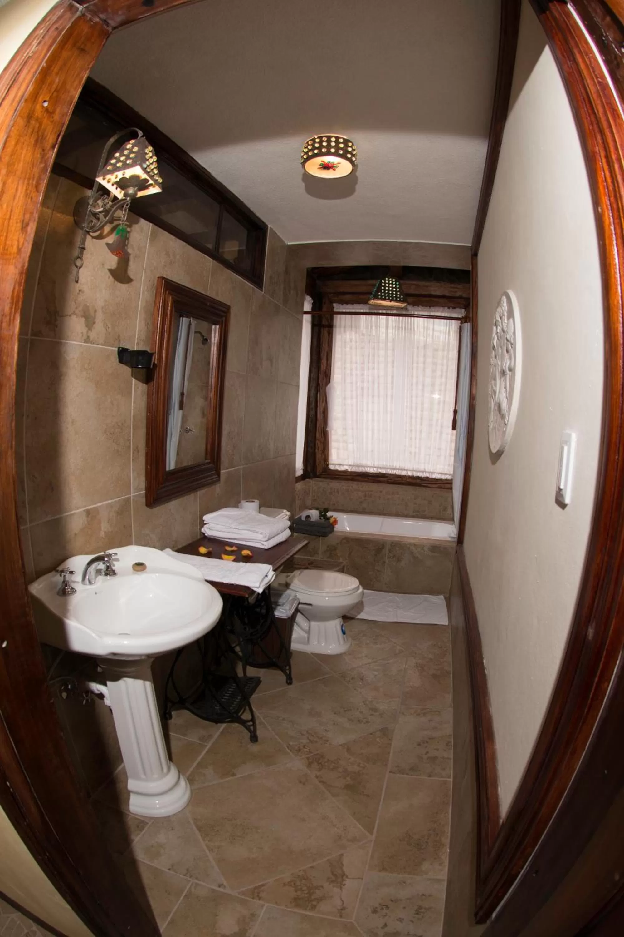 Bathroom in Hostería La Andaluza