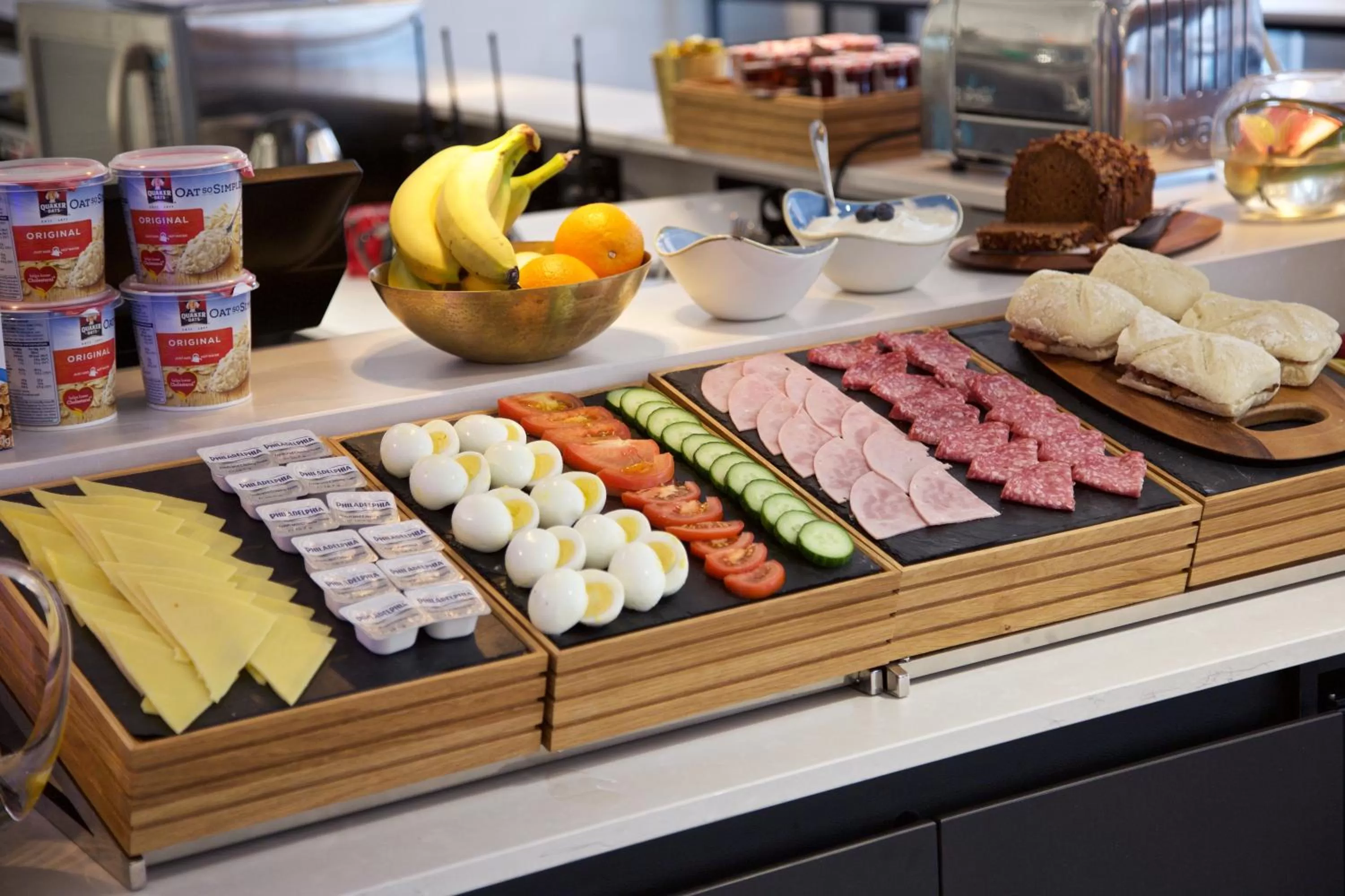 Continental breakfast in The Z Hotel Tottenham Court Road
