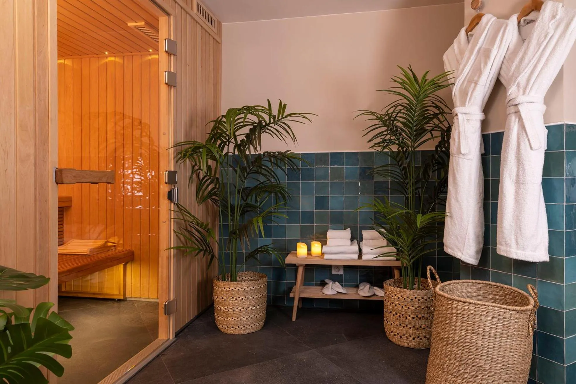 Sauna in Hôtel Joe M