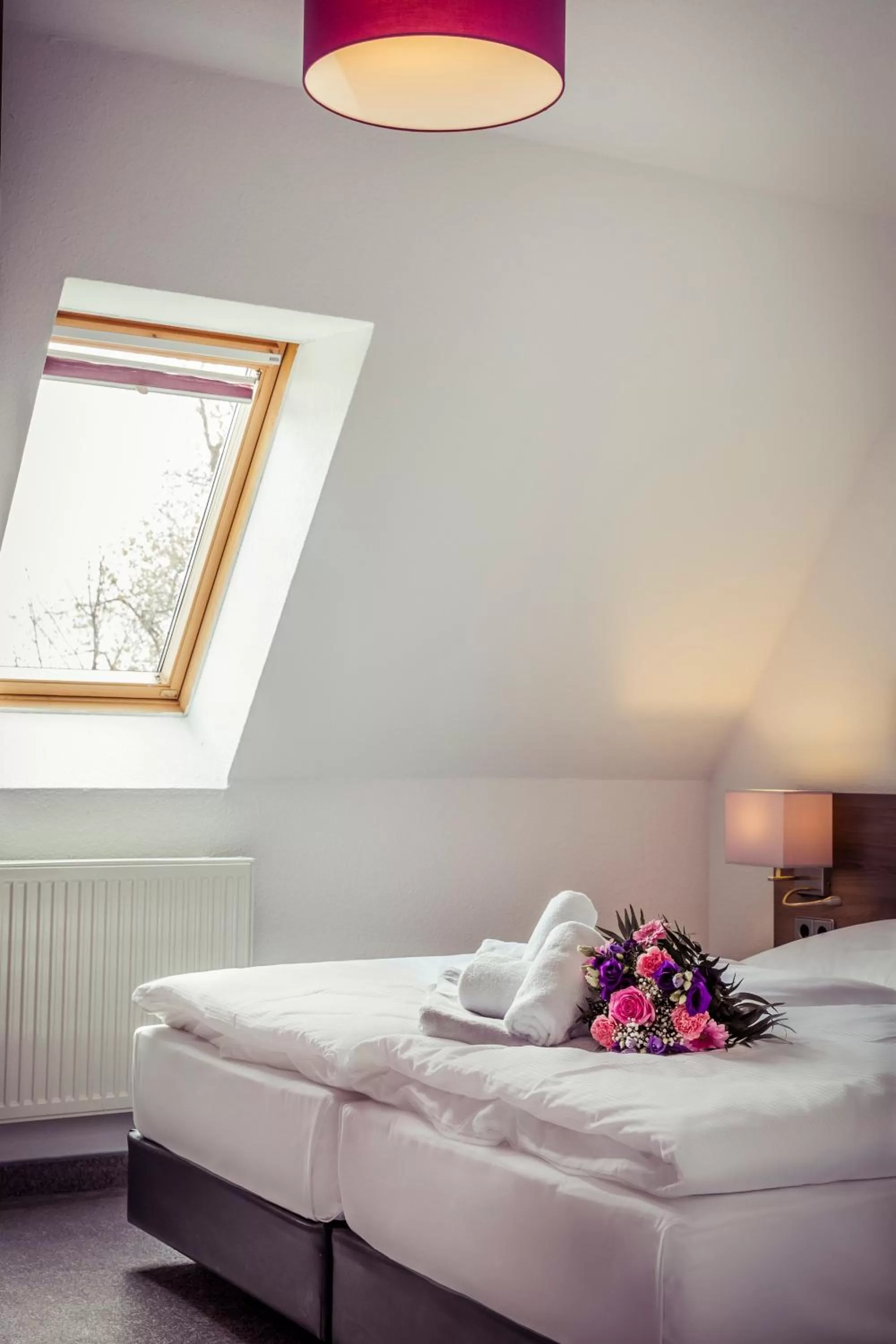 Decorative detail, Bed in Hotel am Rugard