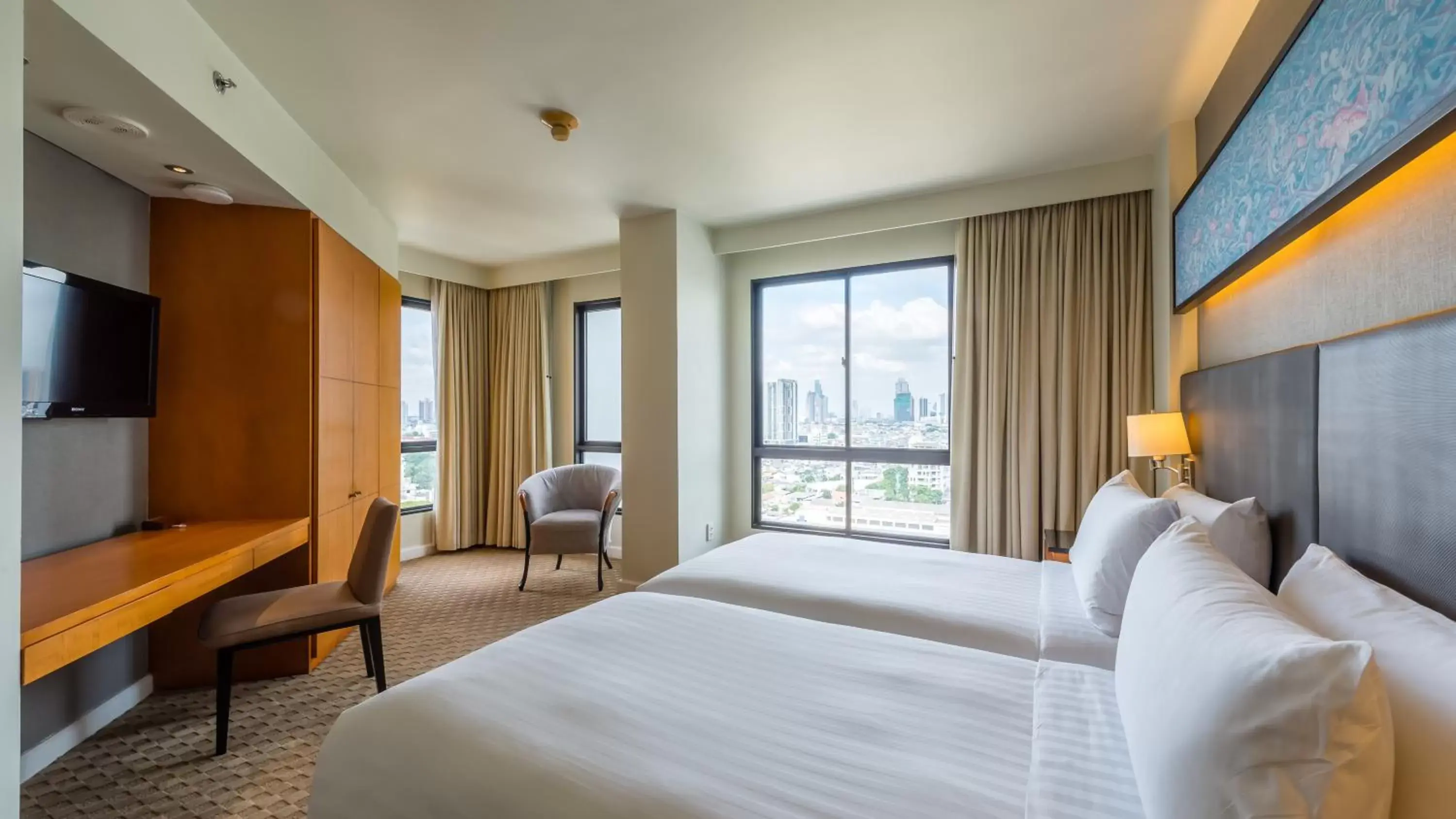 Deluxe One-Bedroom Twin in Chatrium Sathon Bangkok Deluxe One-Bedroom Twin in Chatrium Sathon Bangkok