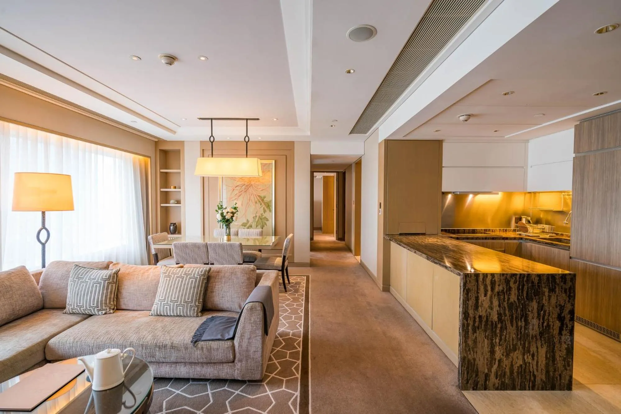 Living room in IFC Residence