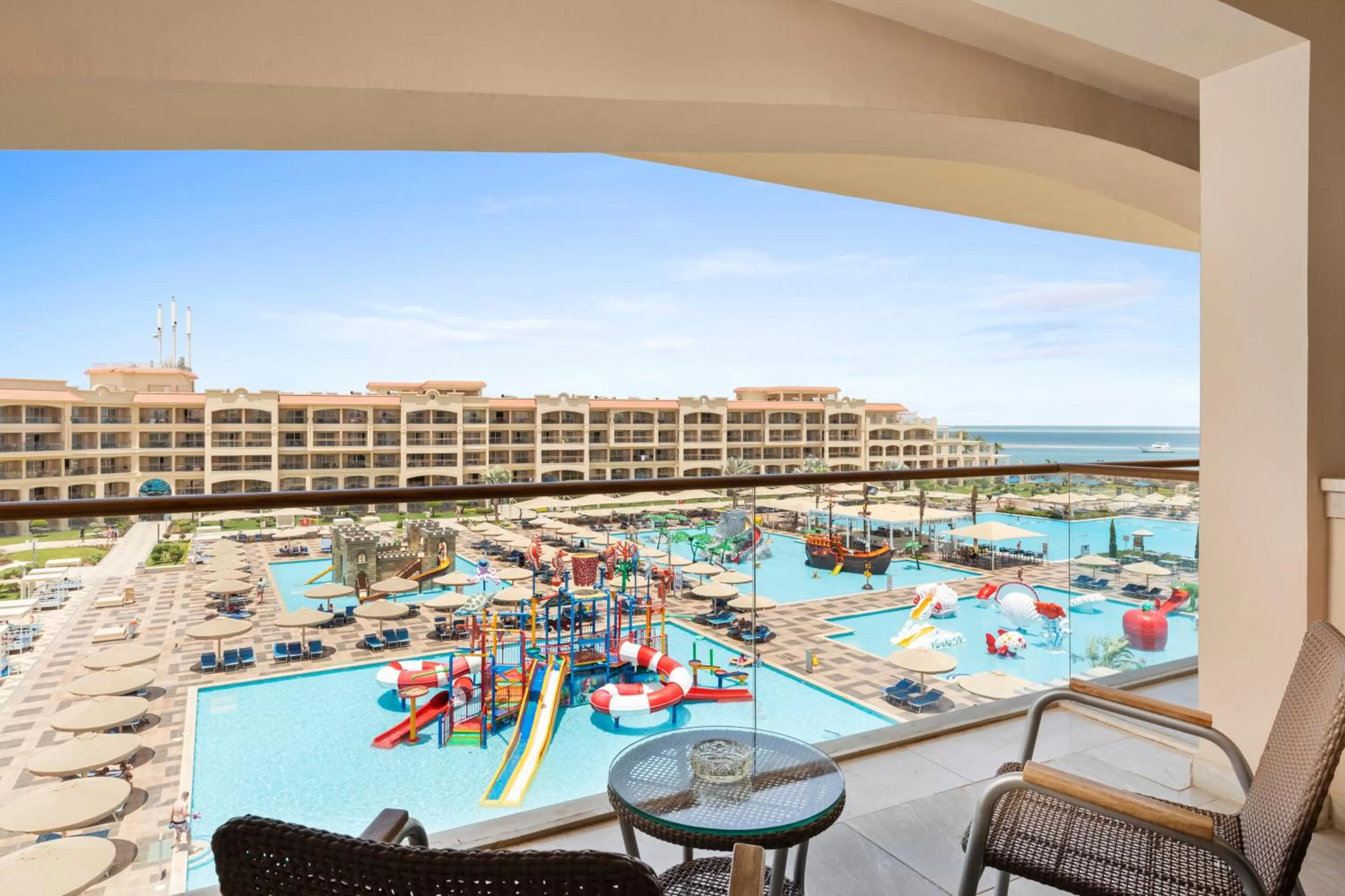 Sea view in Pickalbatros White Beach Resort - Hurghada
