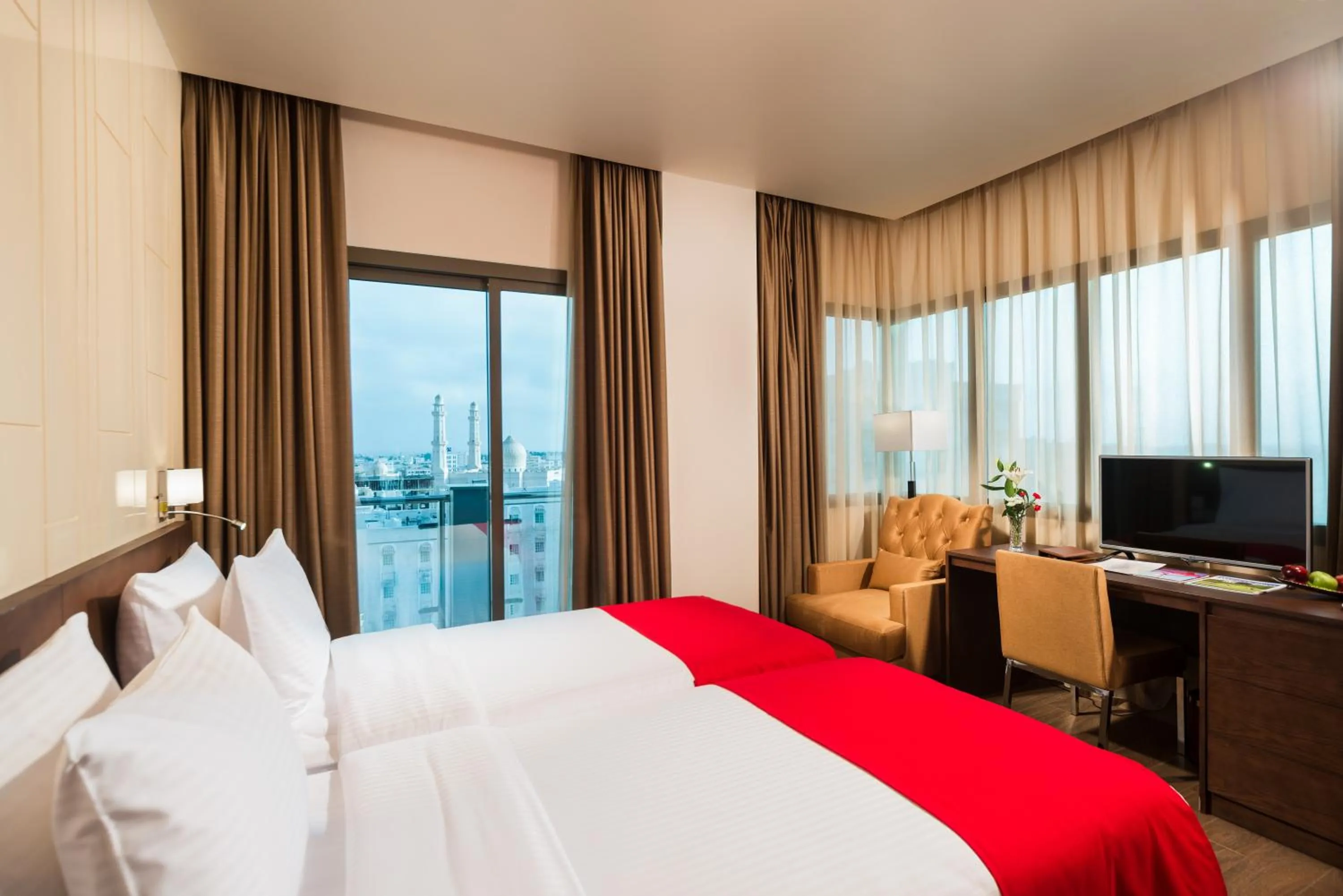 Bed in IntercityHotel Salalah