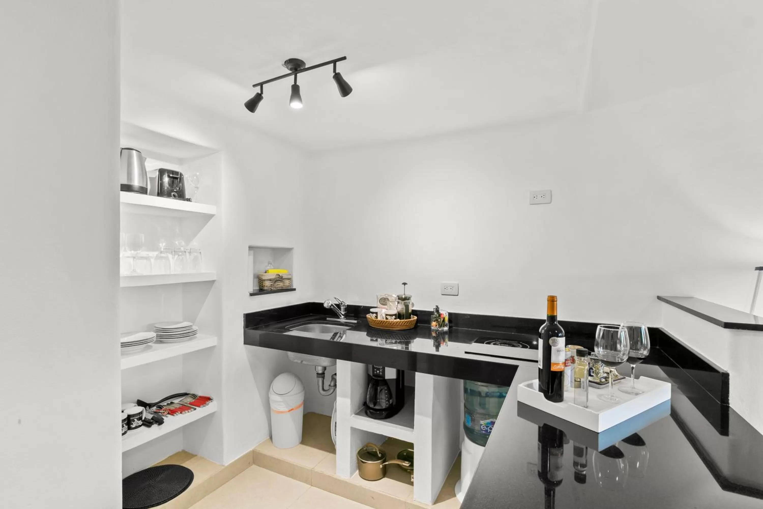 Kitchen or kitchenette in Casa Tortugas Boutique Hotel - A Hidden Gem in Cancun