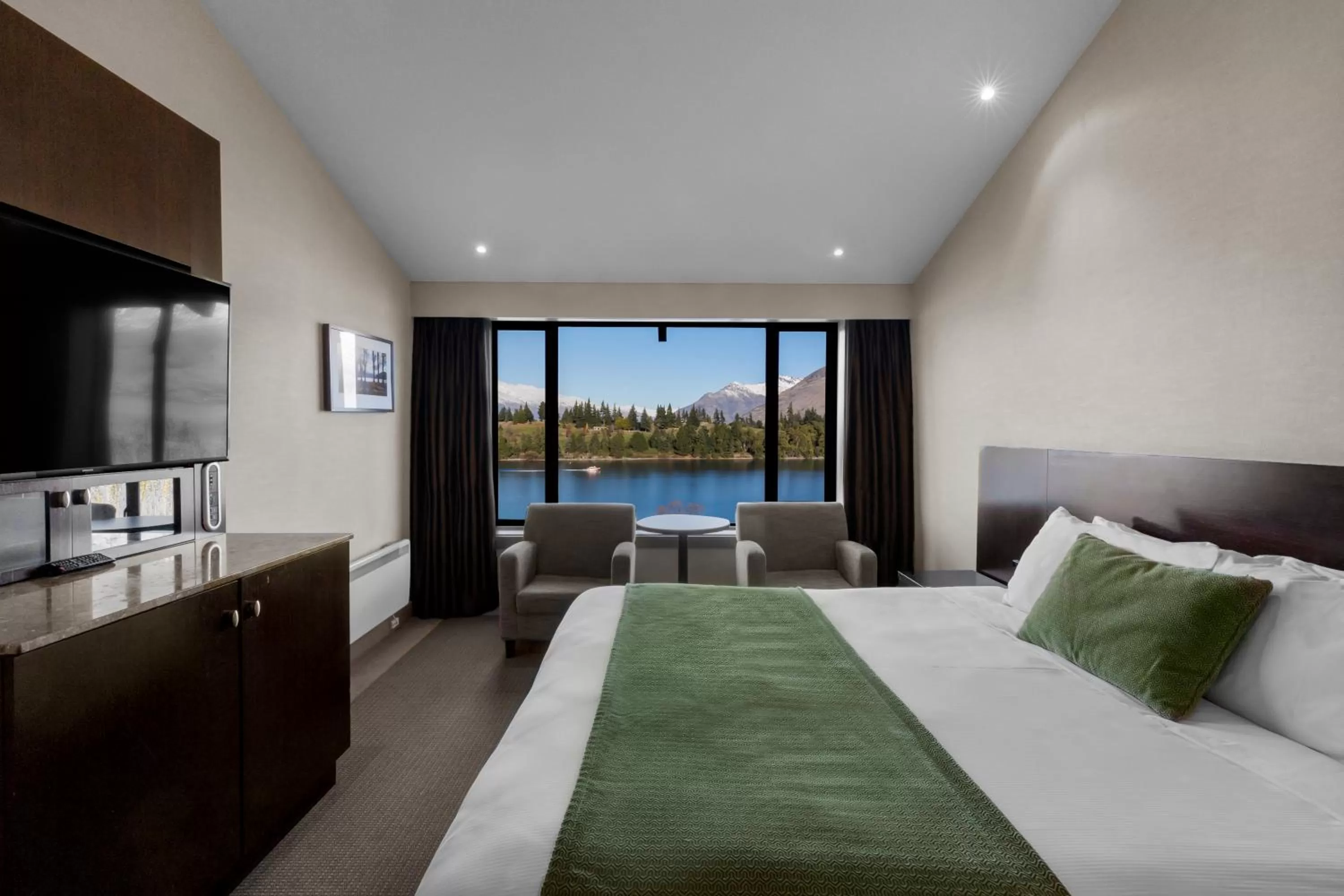 Photo of the whole room, Bed in Copthorne Hotel & Resort Lakefront Queenstown