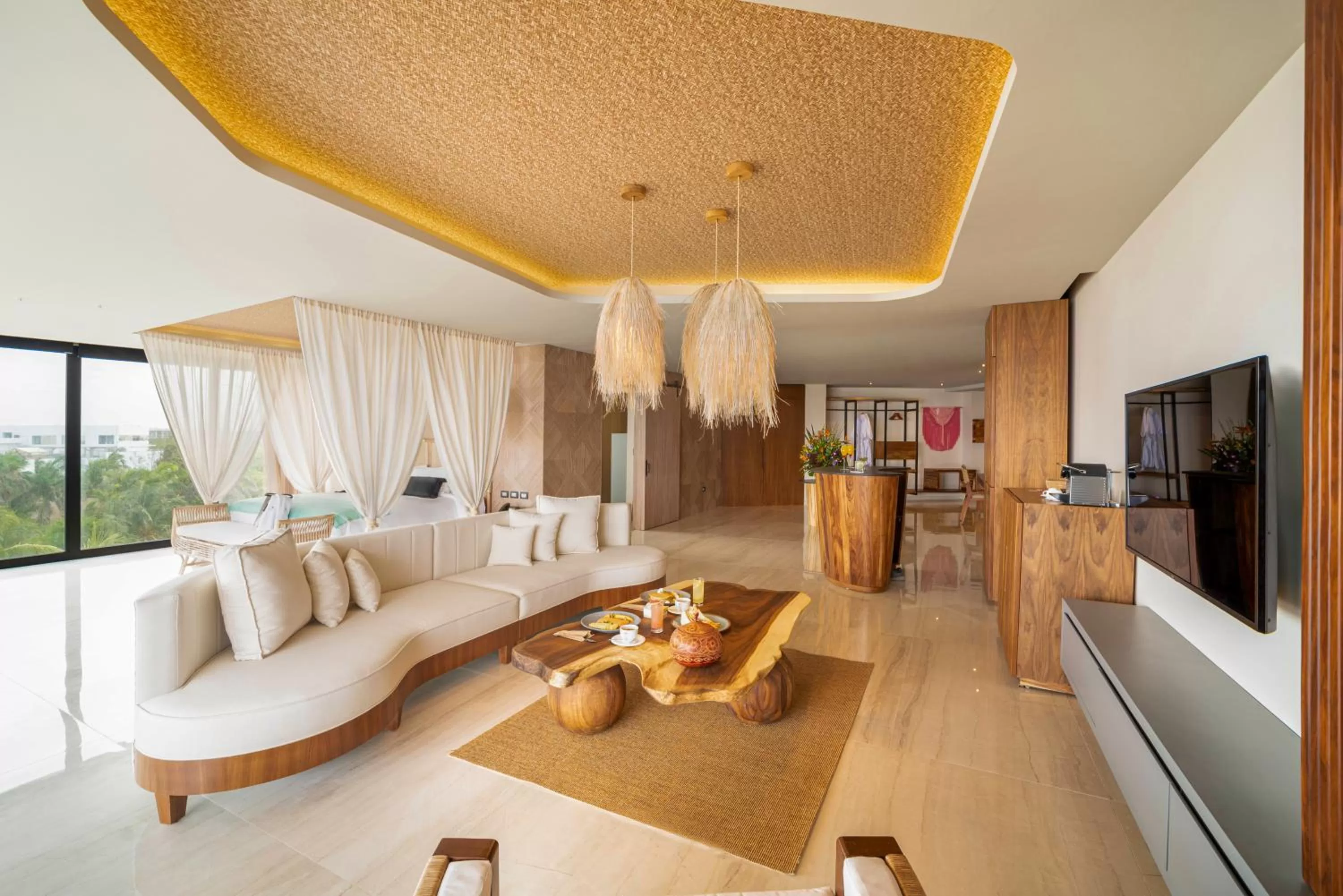 Seating area in Mvngata Beach Hotel