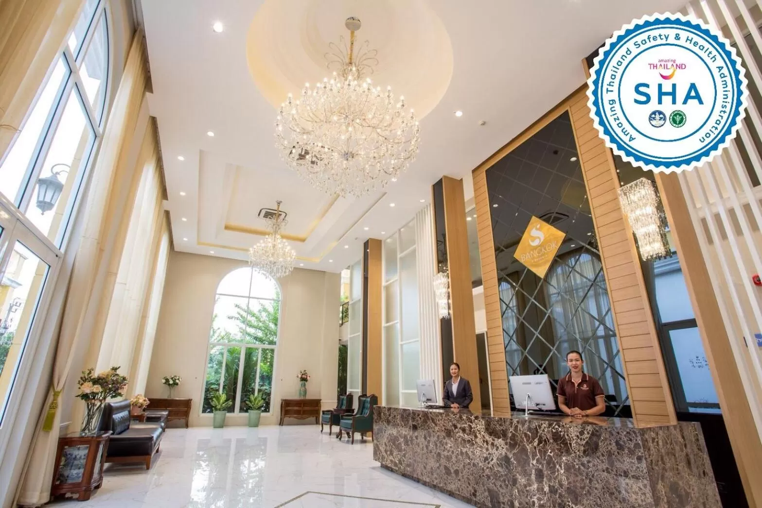 Lobby or reception in S Bangkok Hotel, Navamin