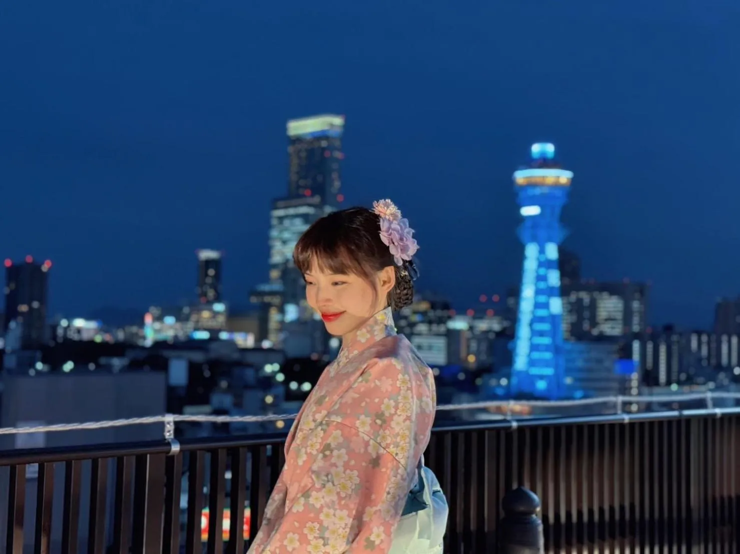 Night in Hot Spring Osaka Hinode Hotel Nipponbashi