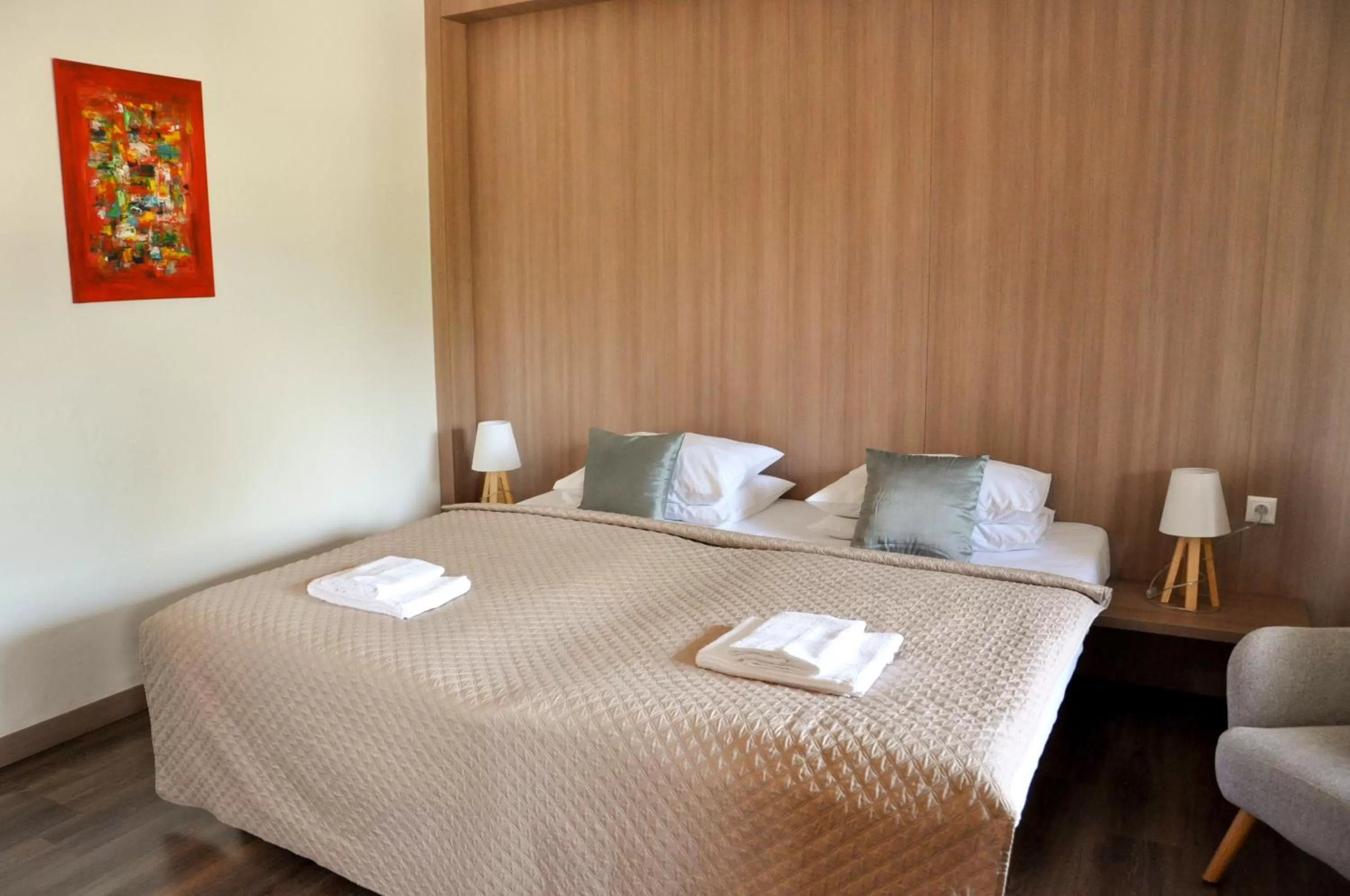 Bedroom, Bed in Hotel Garni