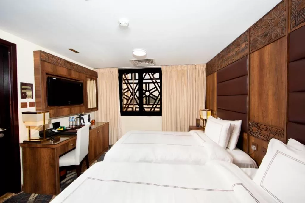 Bed in Dallah Taibah Hotel