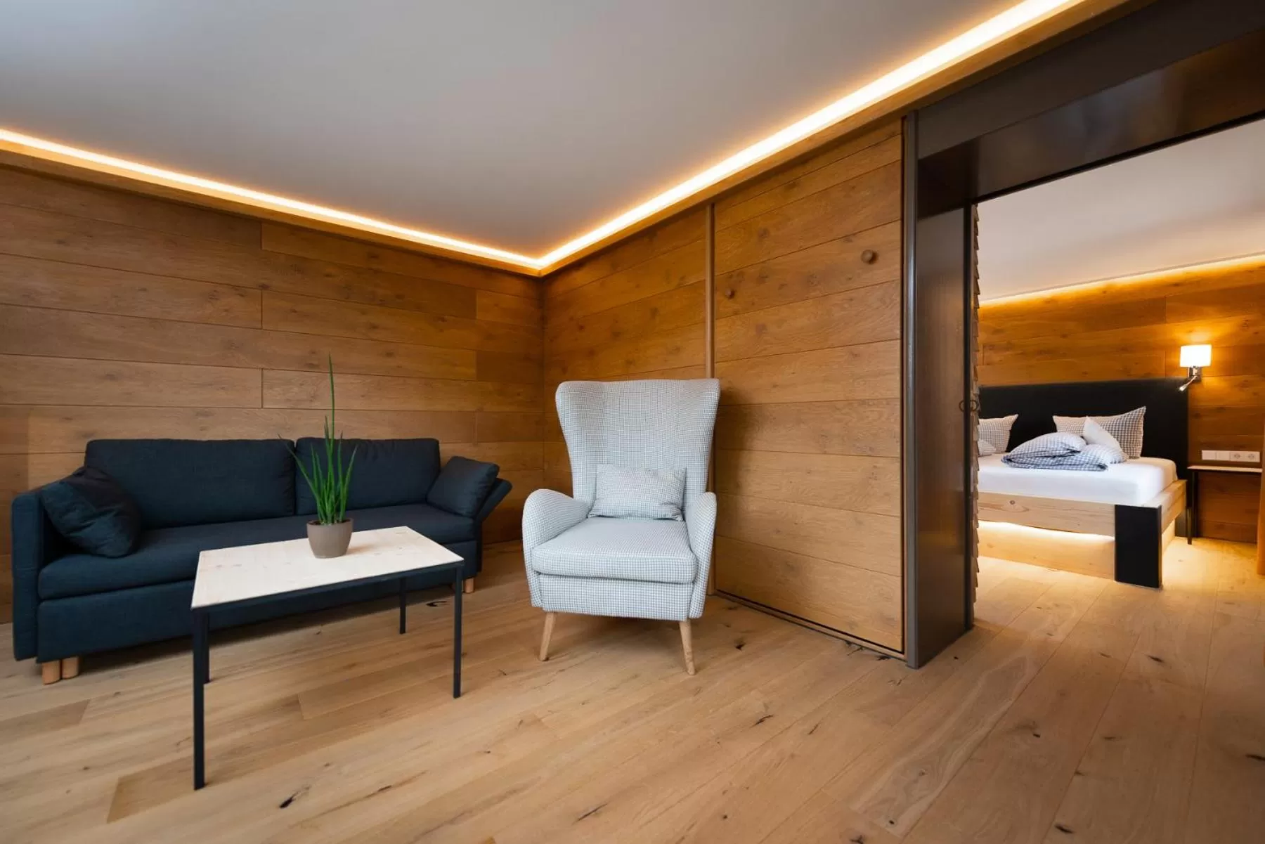 Living room, Bed in freistil Boutiquehotel