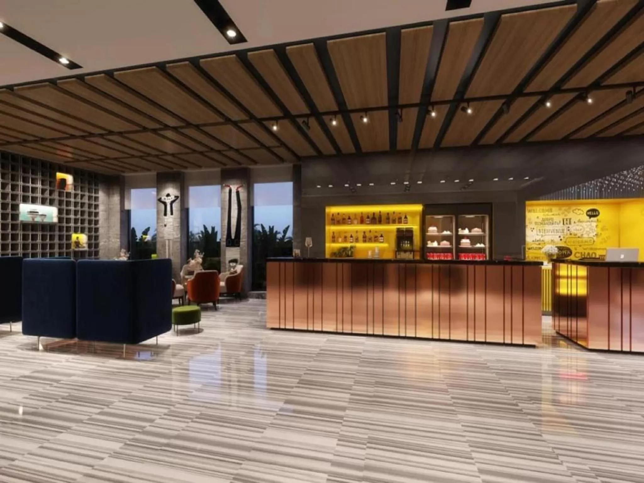 Lobby or reception in Ramada Encore by Wyndham Indore Nipania