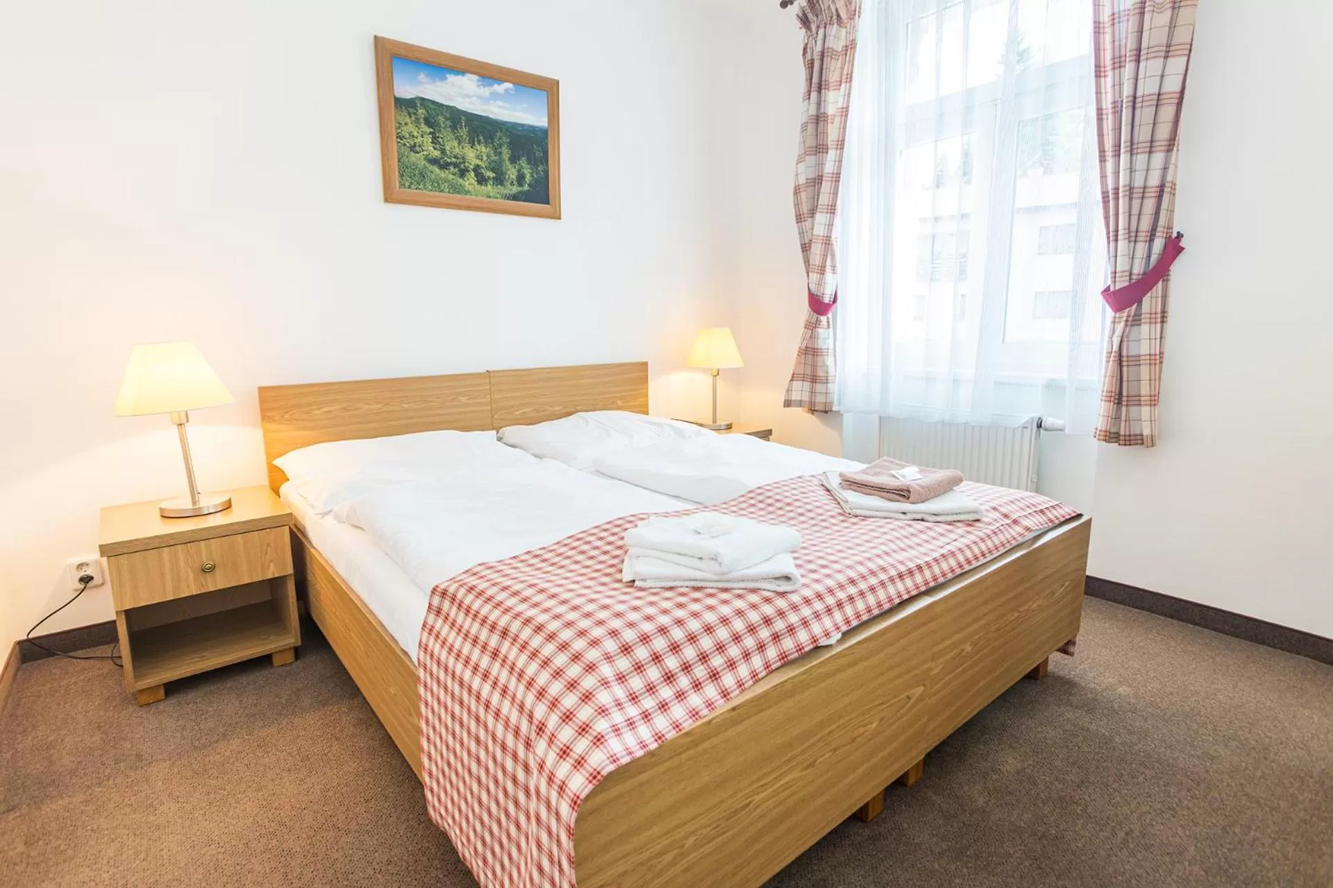 Bed in Hotel Seifert